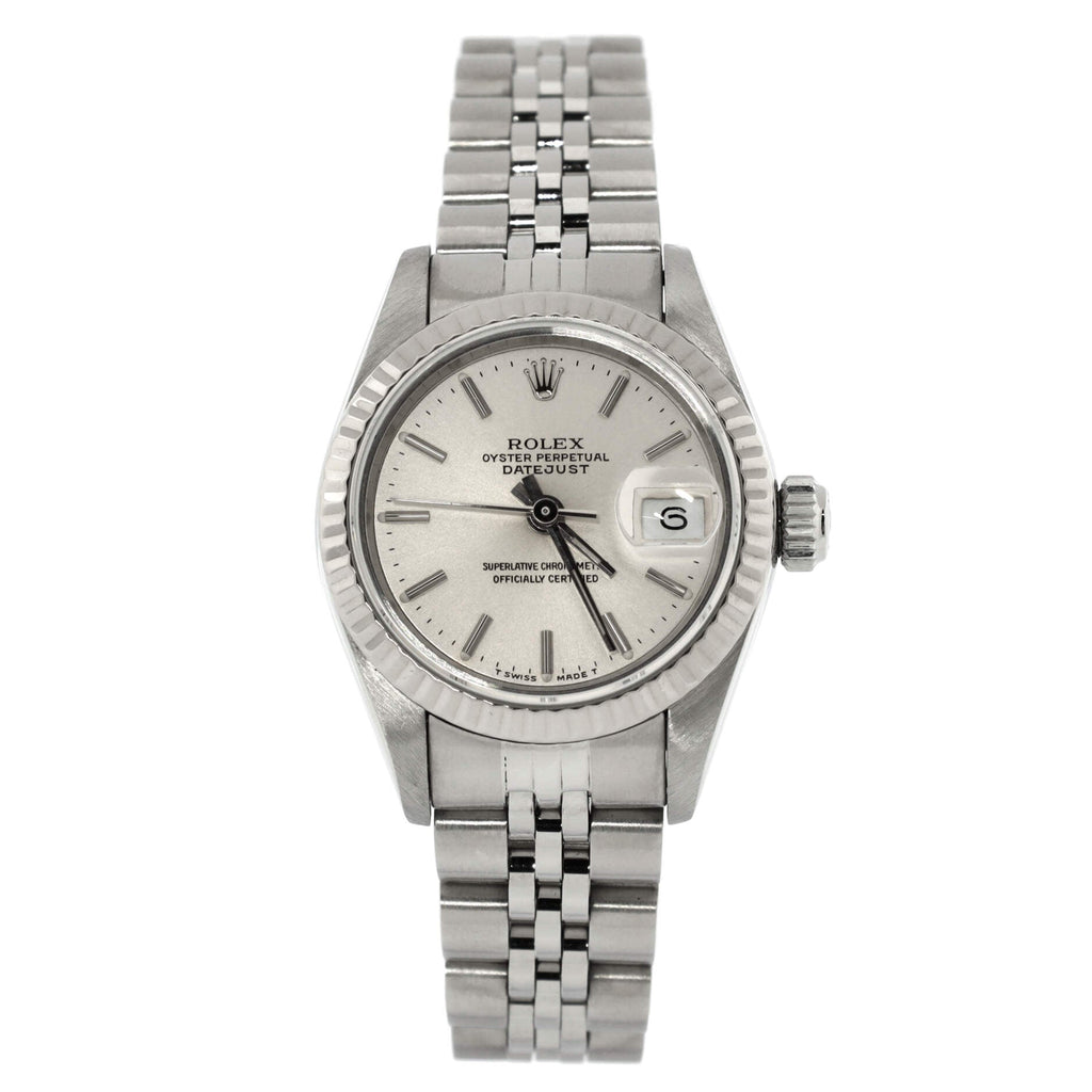 Oyster Perpetual Datejust Automatic Watch Stainless Steel and White Gold 26