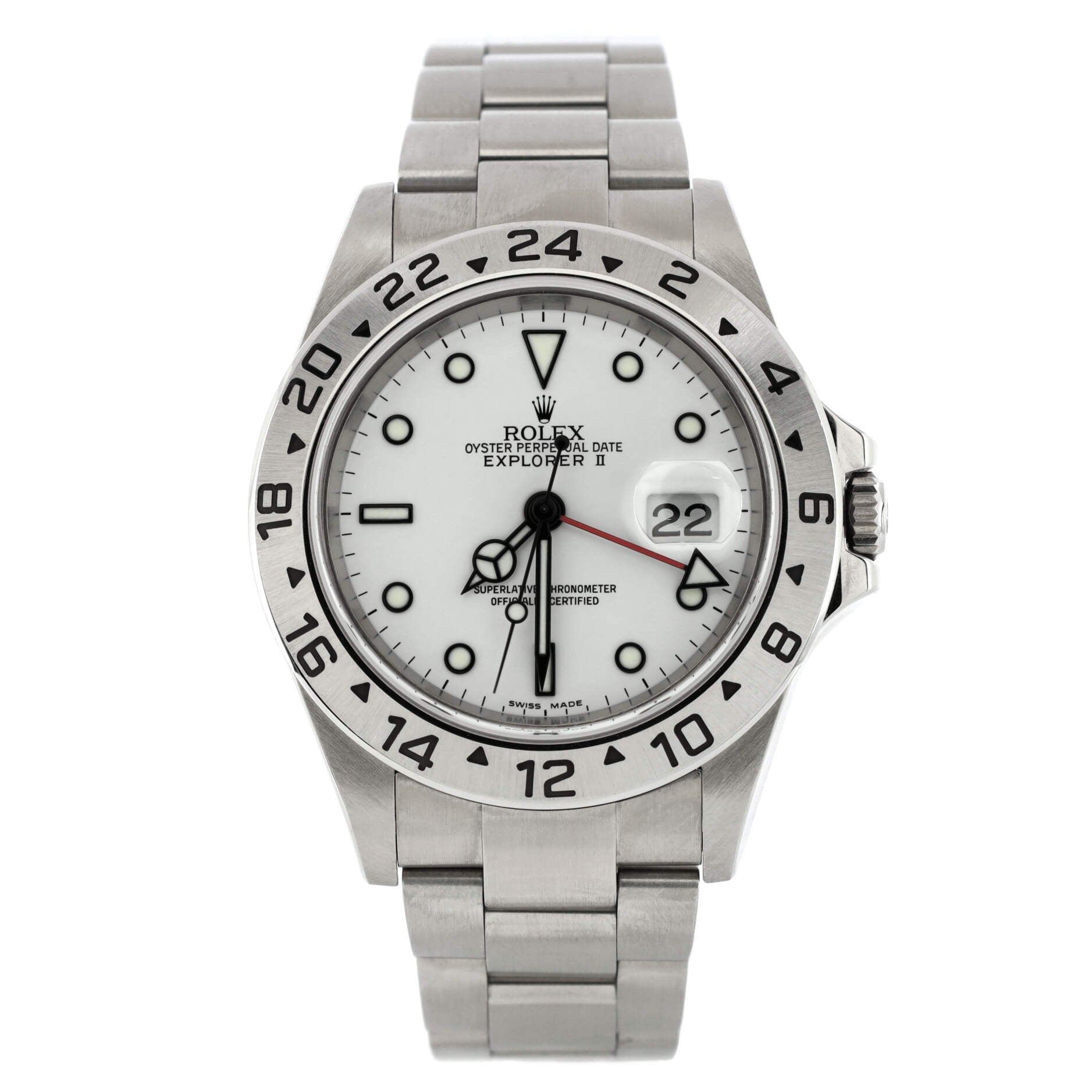 Oyster Perpetual Explorer II Automatic Watch Stainless Steel 40