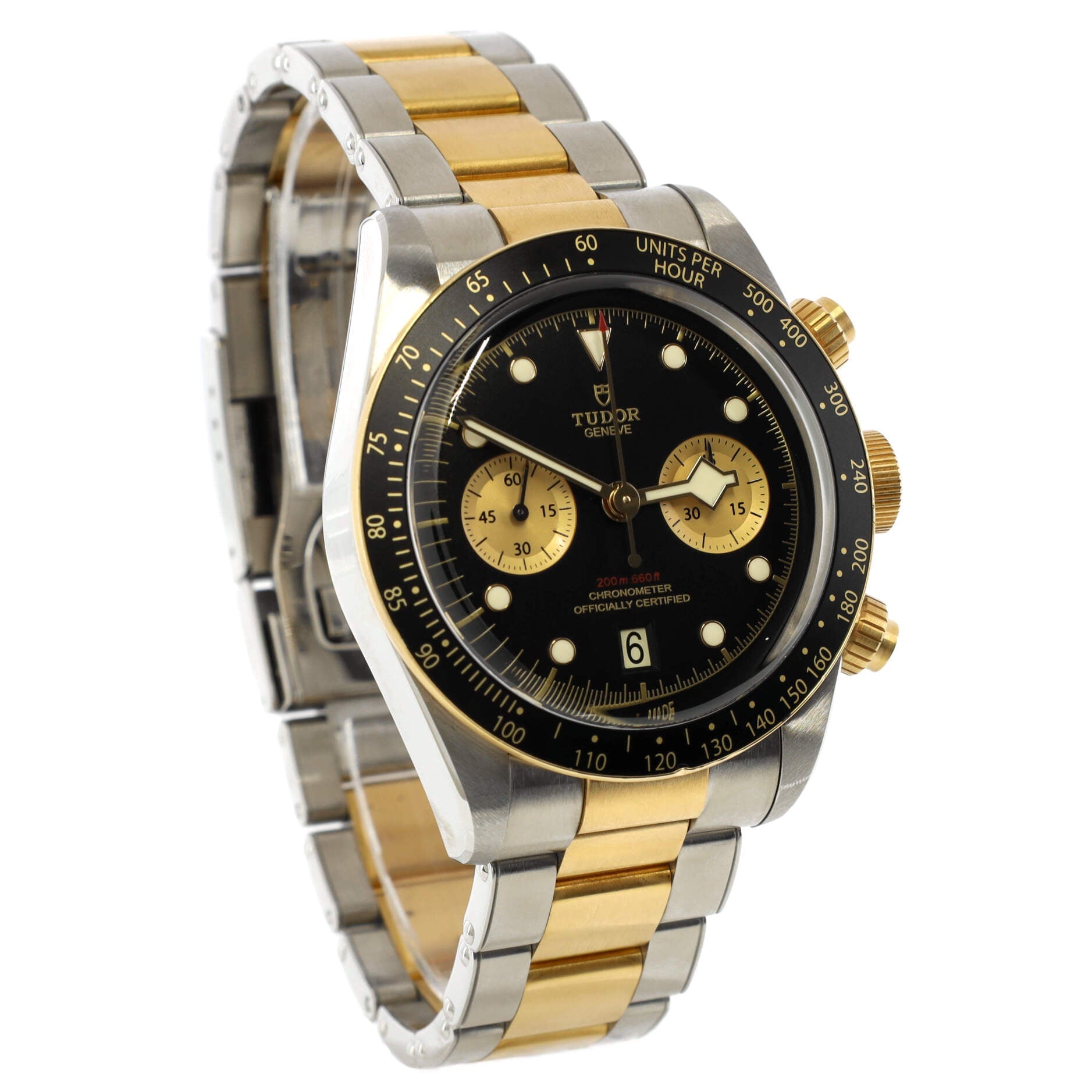 Black Bay Chronograph S&G Automatic Watch Stainless Steel and Yellow Gold 41