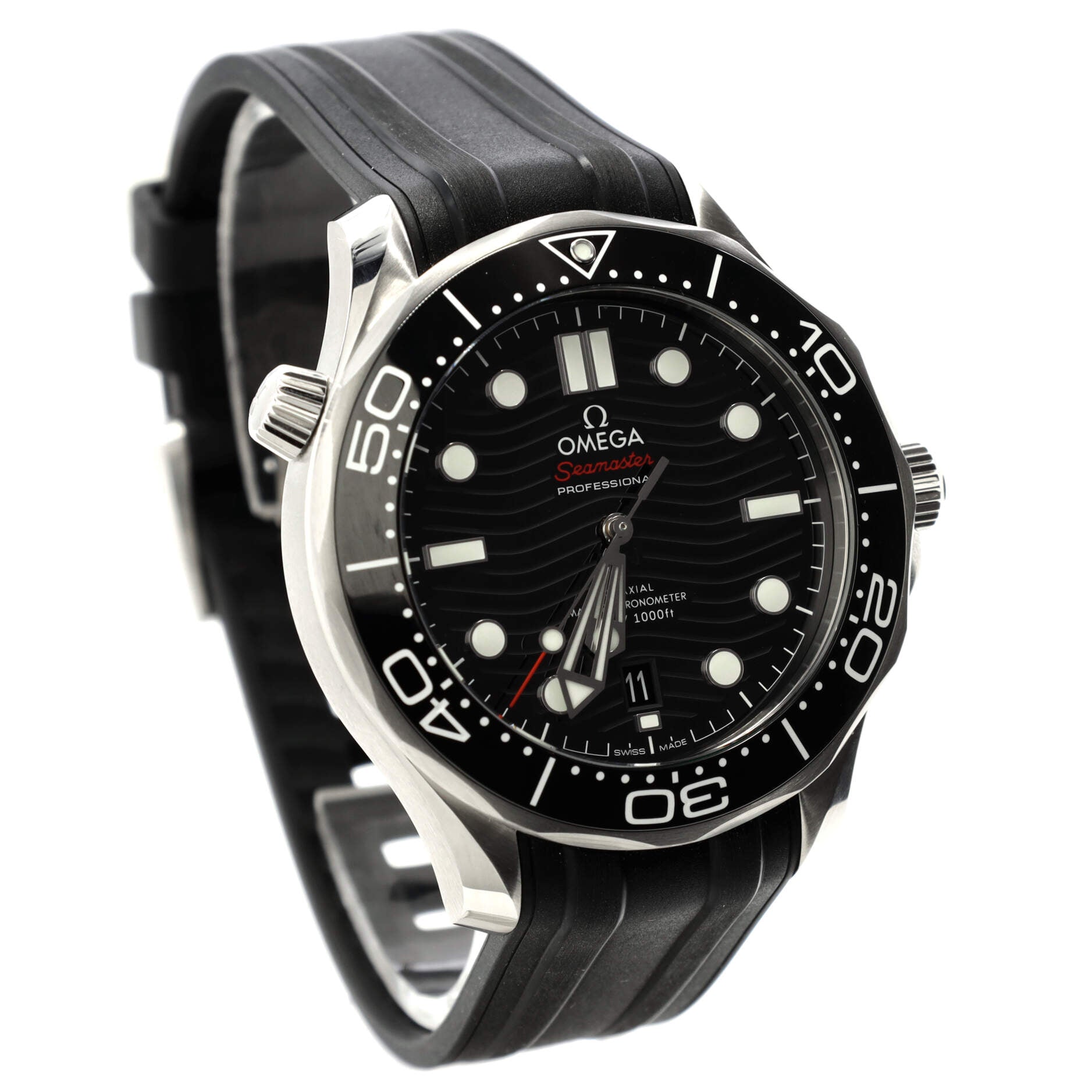 Seamaster Professional Diver 300M Co-Axial Master Chronometer Automatic Watch Stainless Steel and Rubber with Ceramic 42