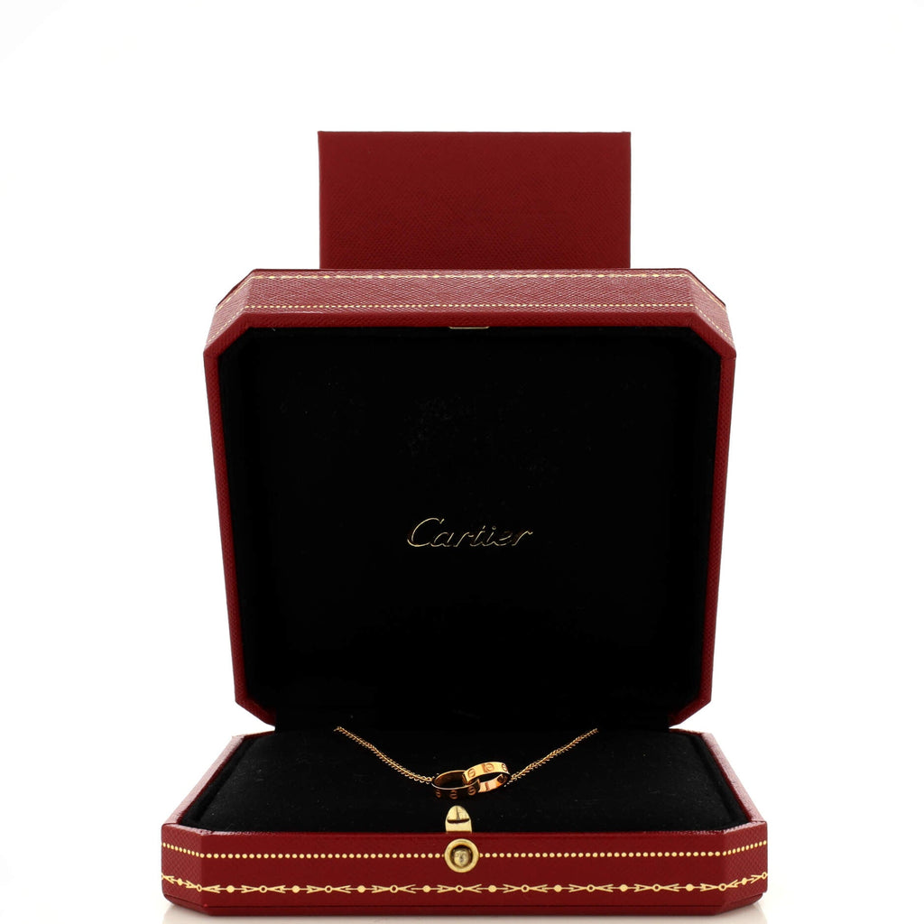 Love Interlocking Necklace 18K Rose Gold