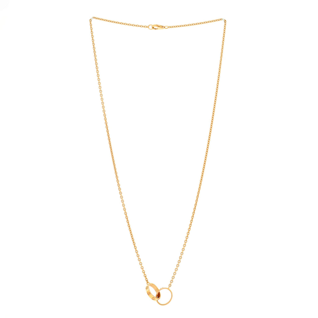 Love Interlocking Necklace 18K Rose Gold