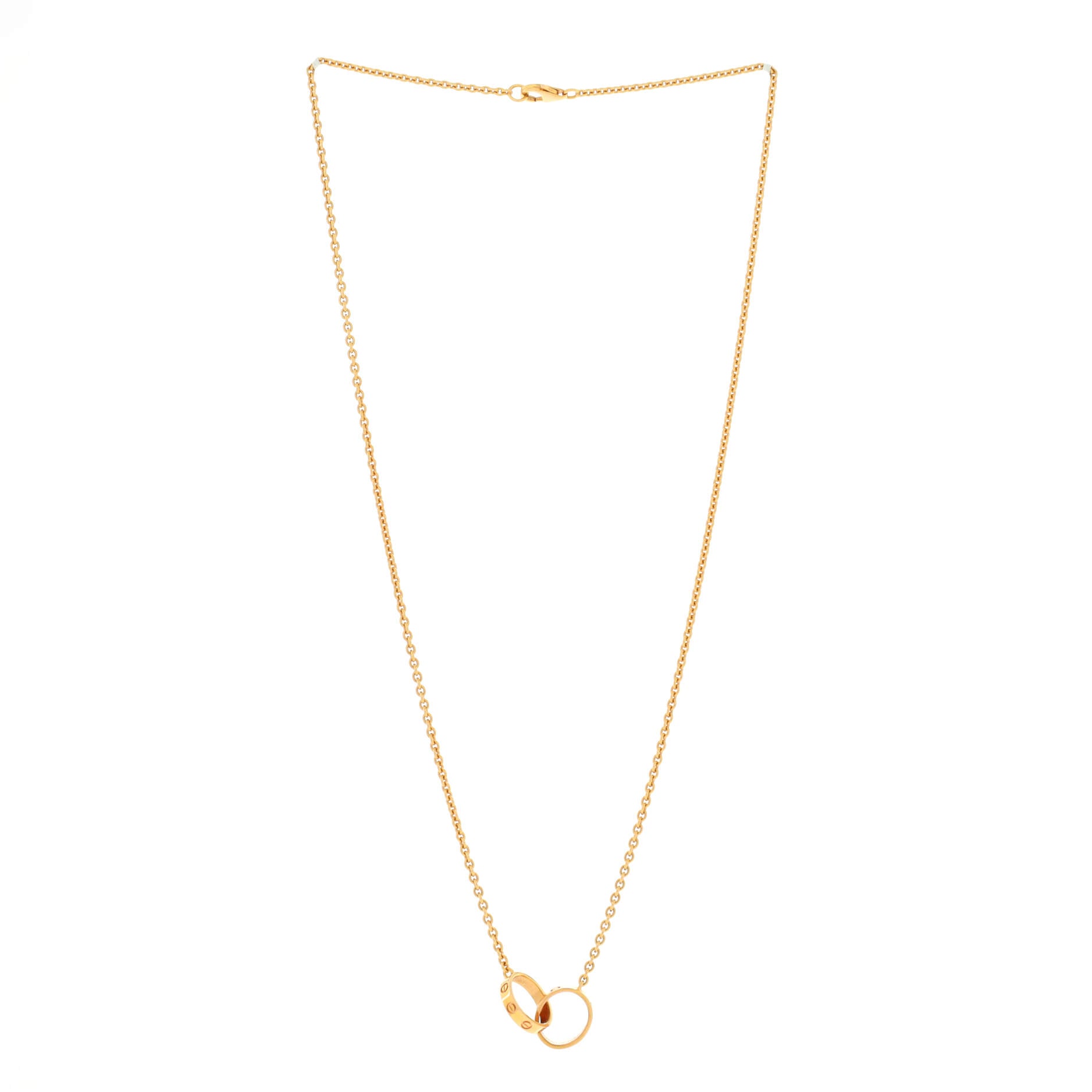Love Interlocking Necklace 18K Rose Gold