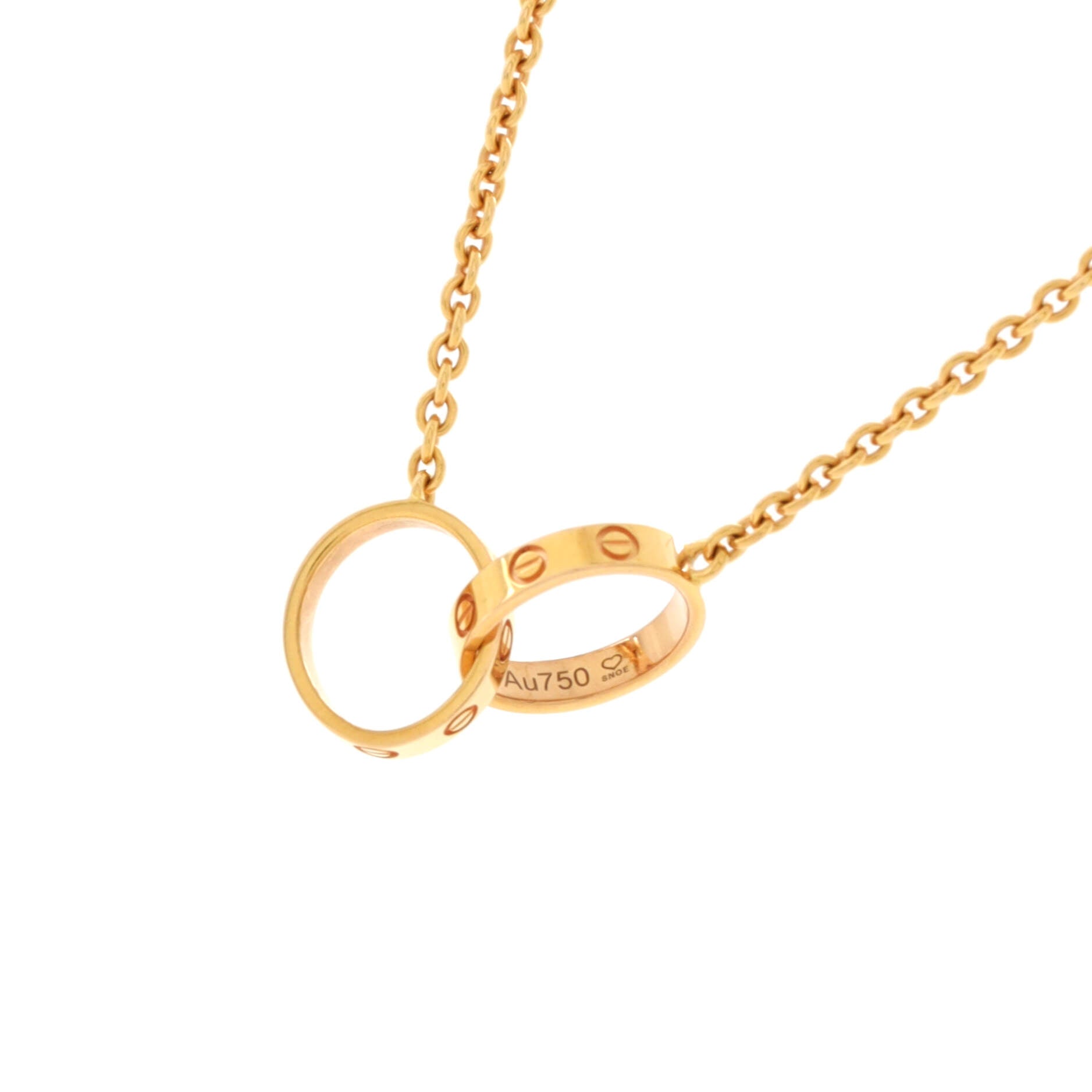 Love Interlocking Necklace 18K Rose Gold