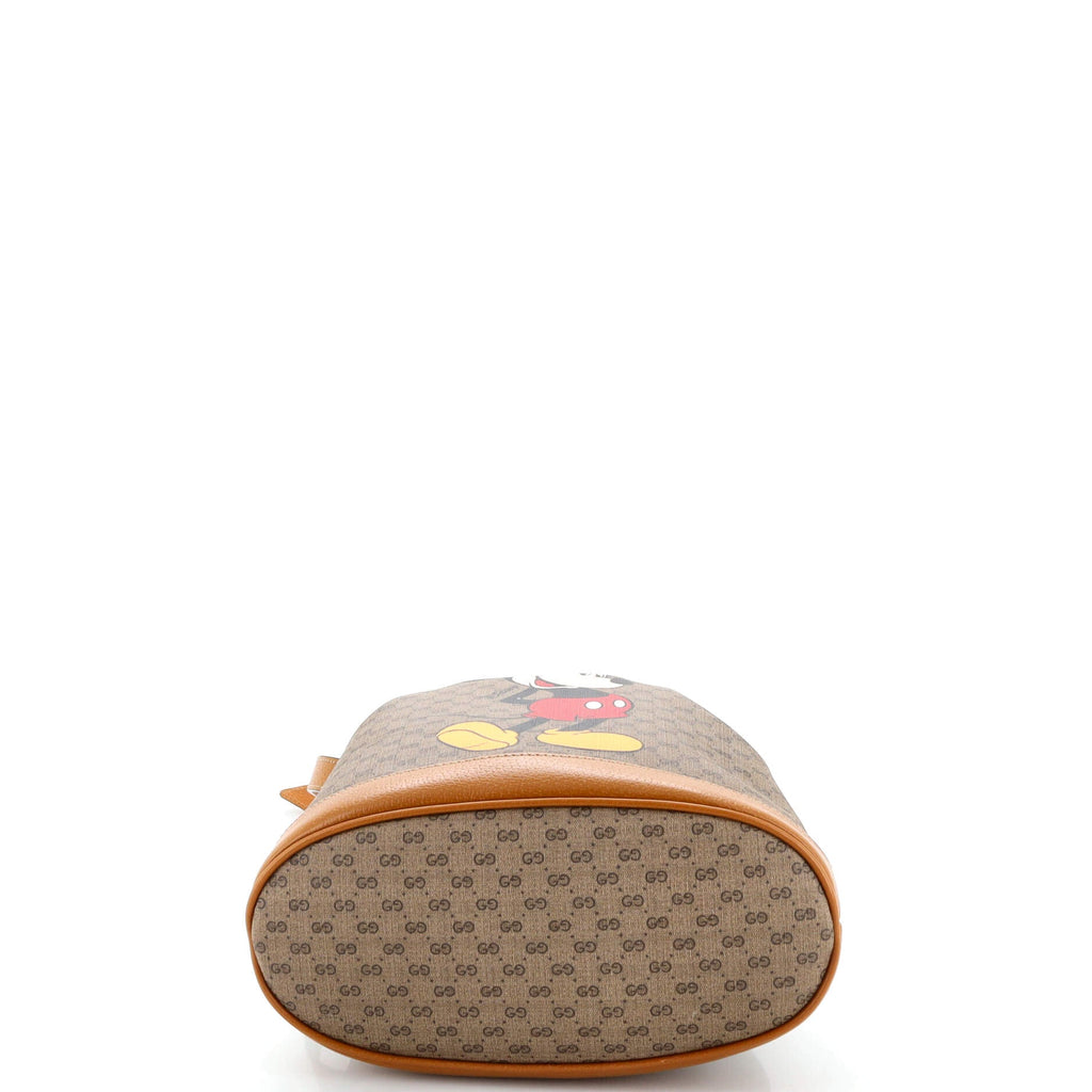 Disney Mickey Mouse Bucket Bag Printed Mini GG Coated Canvas
