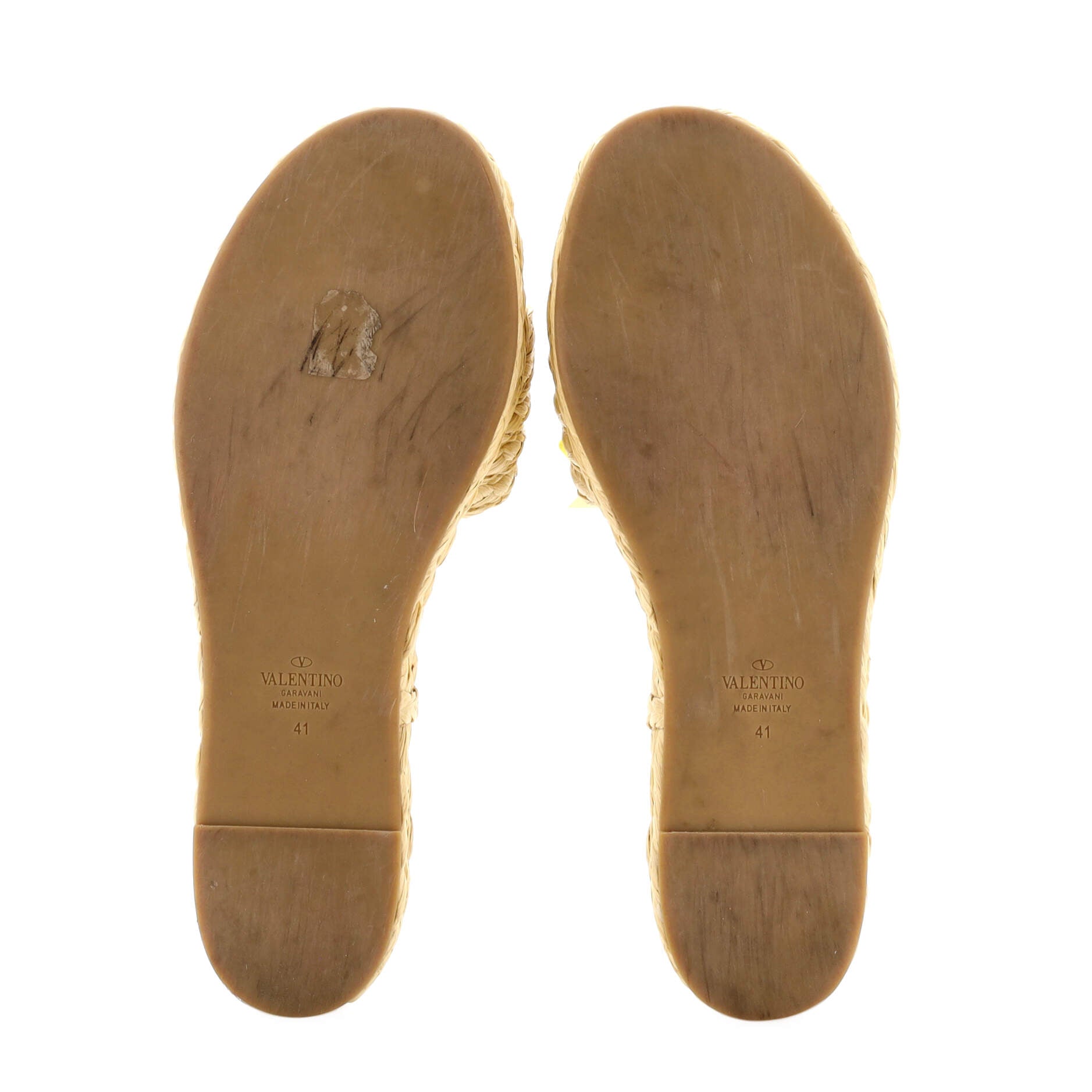 Women's VLogo Espadrille Slide Sandals Raffia