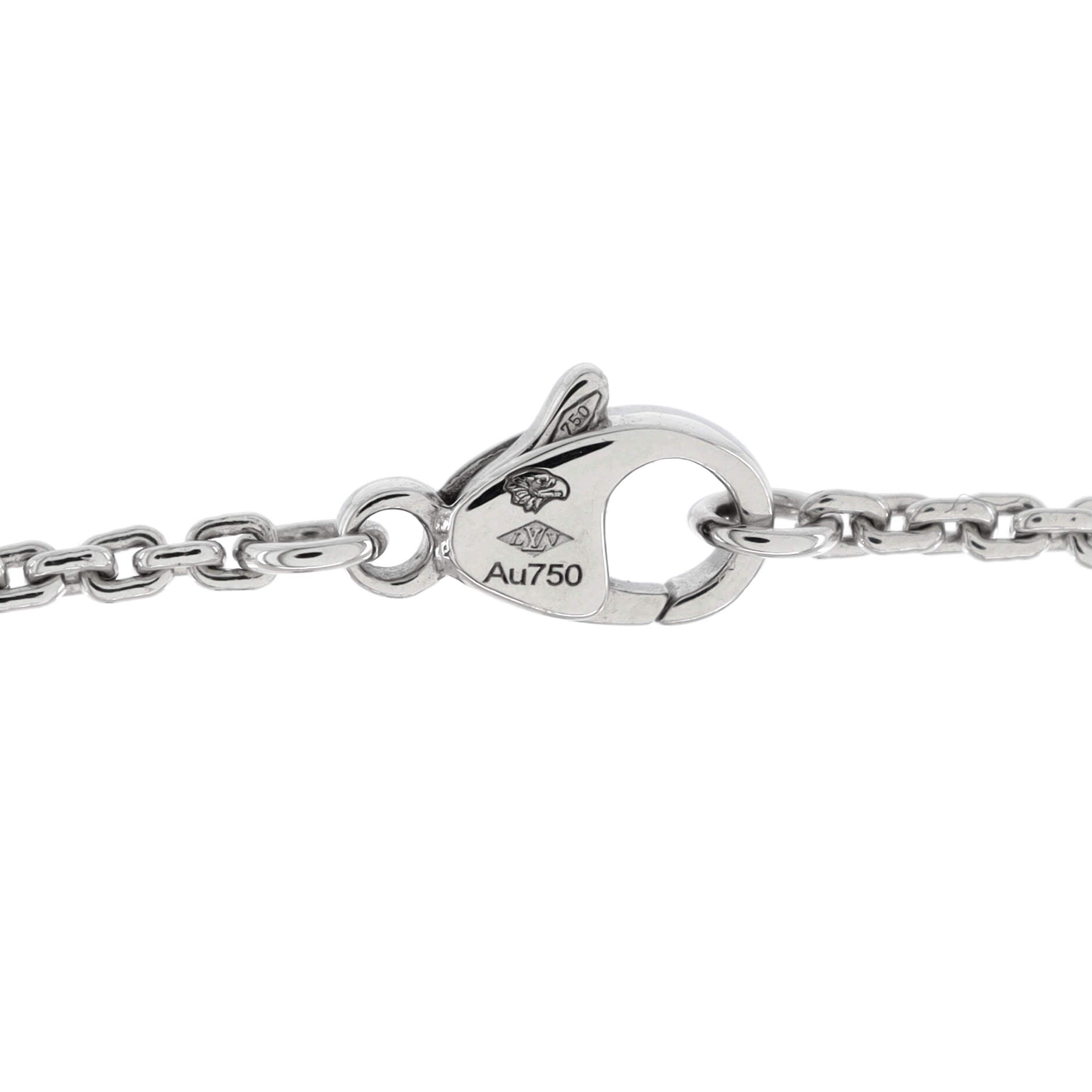 LV Idylle Blossom Pendant Necklace 18K White Gold and Diamonds
