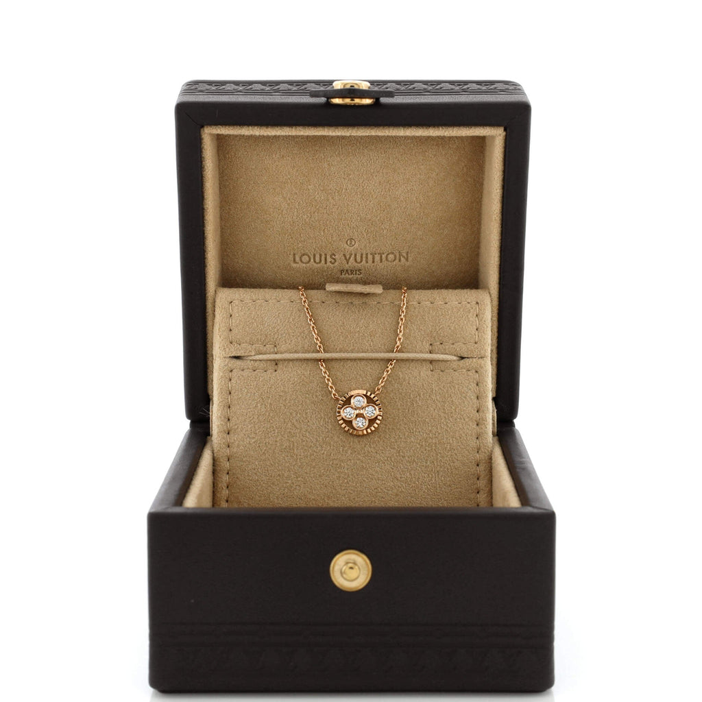 Blossom BB Pendant Necklace 18K Rose Gold with Diamonds