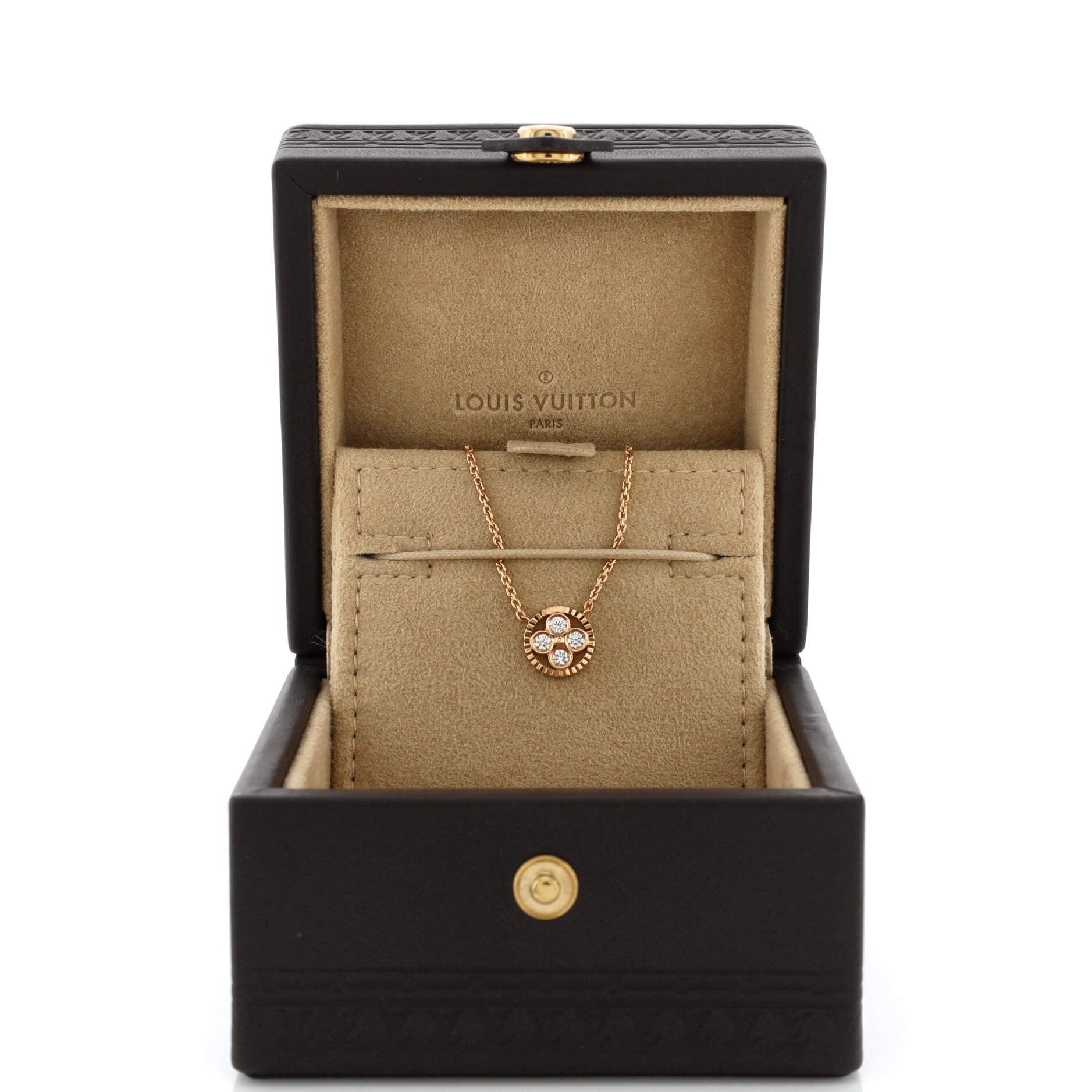 Blossom BB Pendant Necklace 18K Rose Gold with Diamonds