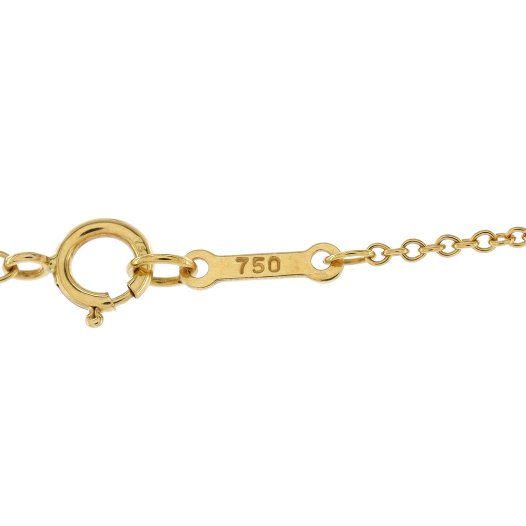 Elsa Peretti Cross Pendant Necklace 18K Yellow Gold with Diamonds Small