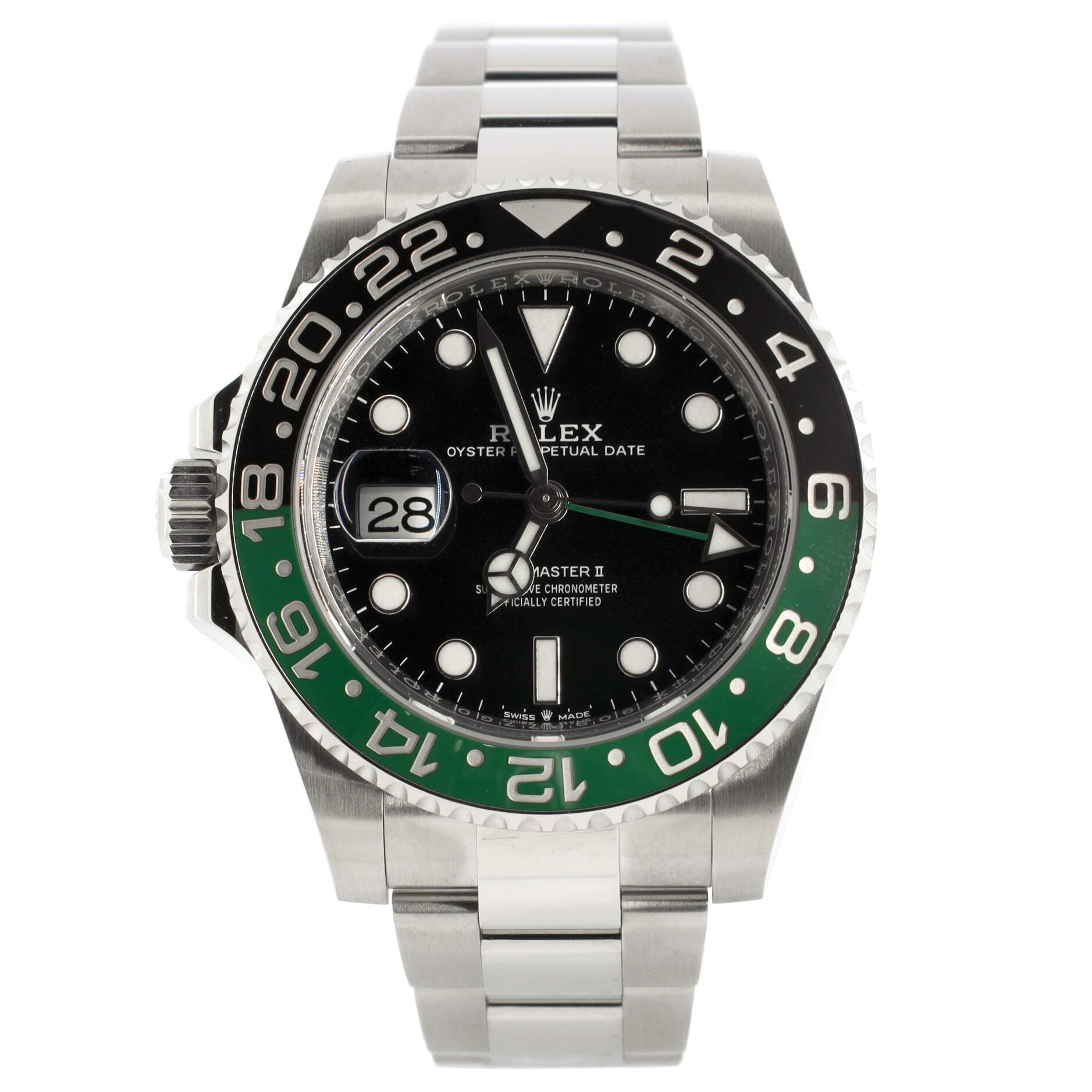 Oyster Perpetual Date GMT Master Ⅱ Lefty Sprite Automatic Watch Stainless Steel and Cerachrom 40