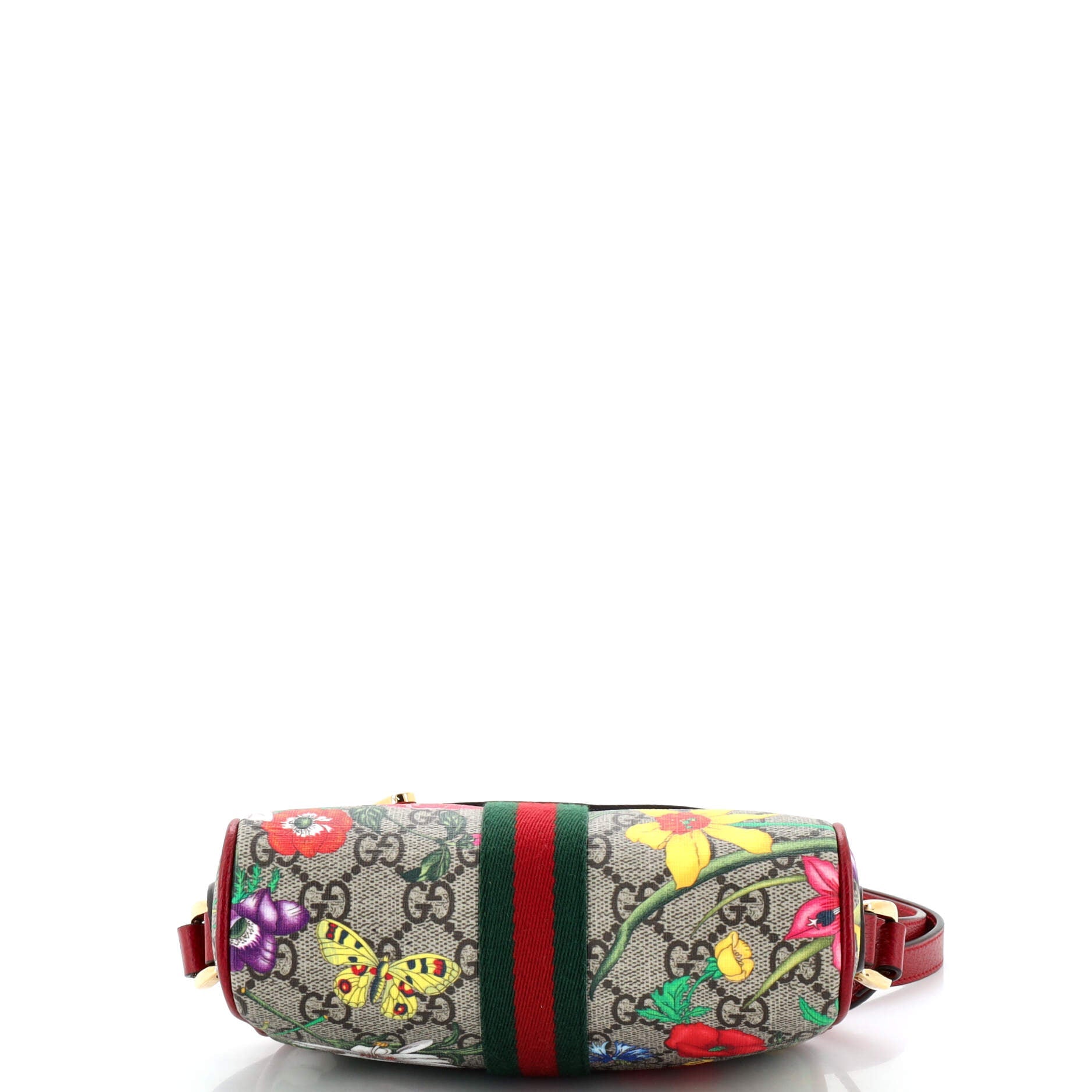 Ophidia Shoulder Bag Flora GG Coated Canvas Mini