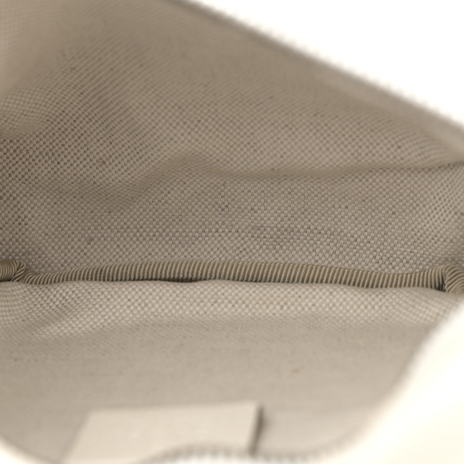 Grained Calfskin Small Logo Belt Bag White