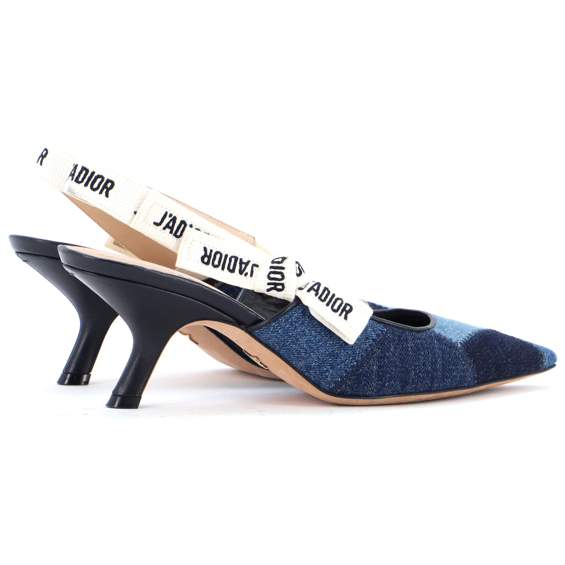 Women's J'Adior Slingback Pumps Patchwork Denim 65