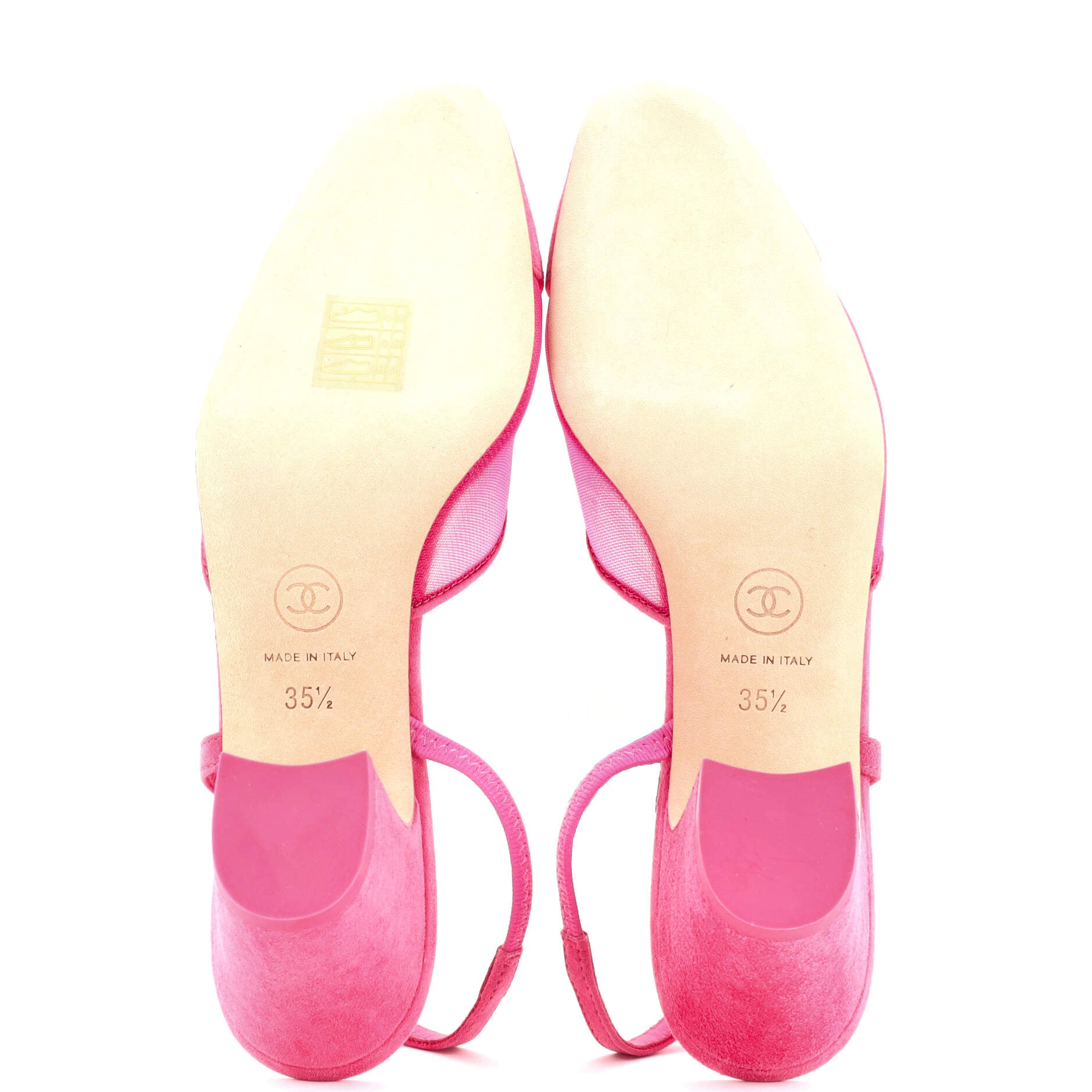 Women's Cap Toe Slingback Pumps Mesh with Suede
