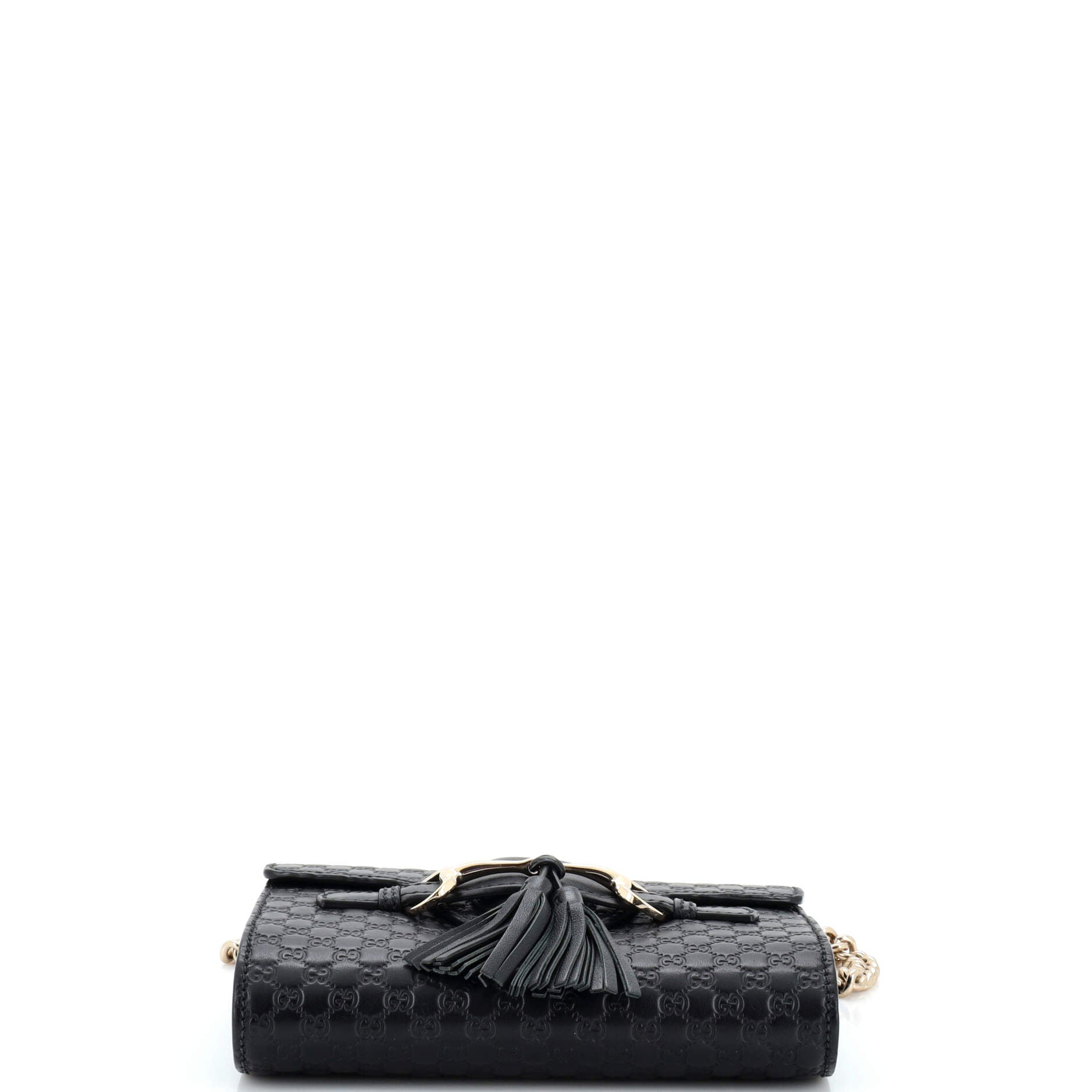 Emily Chain Flap Bag (Outlet) Microguccissima Leather Mini