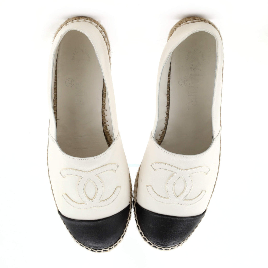 Women's CC Cap Toe Espadrilles Leather