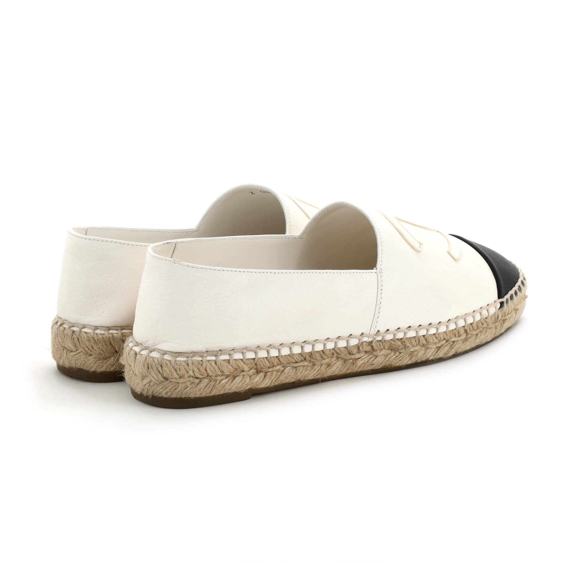 Women's CC Cap Toe Espadrilles Leather