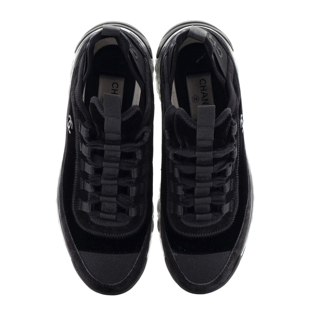 Women's CC Cap Toe Logo Sneakers Suede and Mixed Fibers