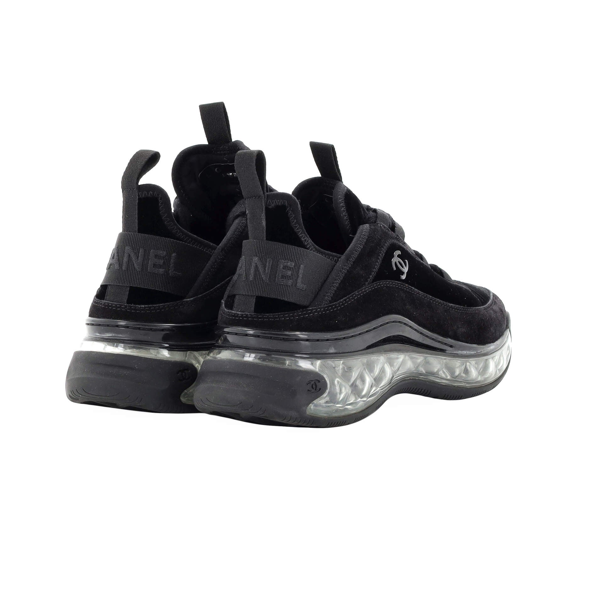 Women's CC Cap Toe Logo Sneakers Suede and Mixed Fibers