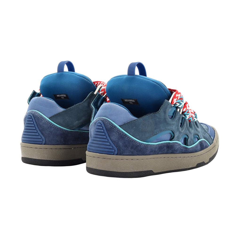 Men's Curb Sneakers Leather and Suede