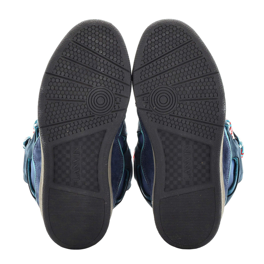 Men's Curb Sneakers Leather and Suede