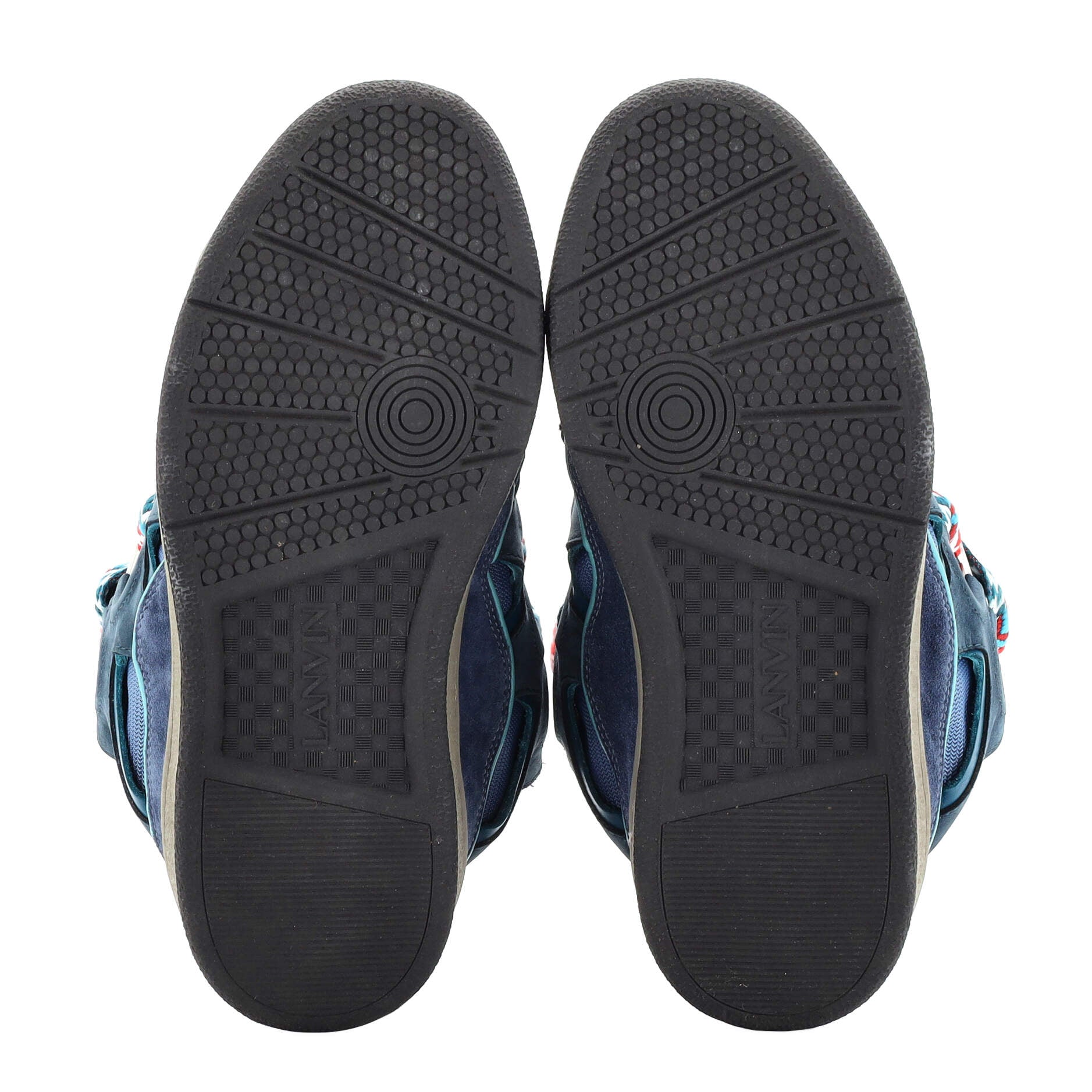 Men's Curb Sneakers Leather and Suede