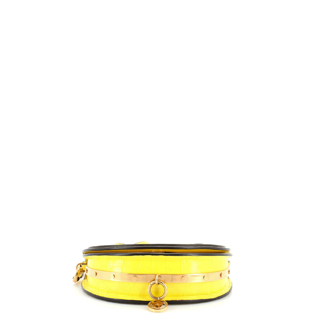 Nile Crossbody Bag Crocodile Embossed Leather Mini