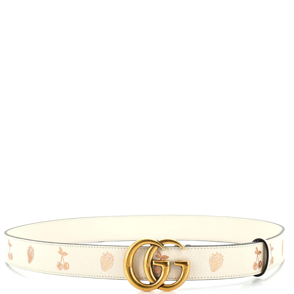 GG Marmont Belt Printed Leather Medium 95