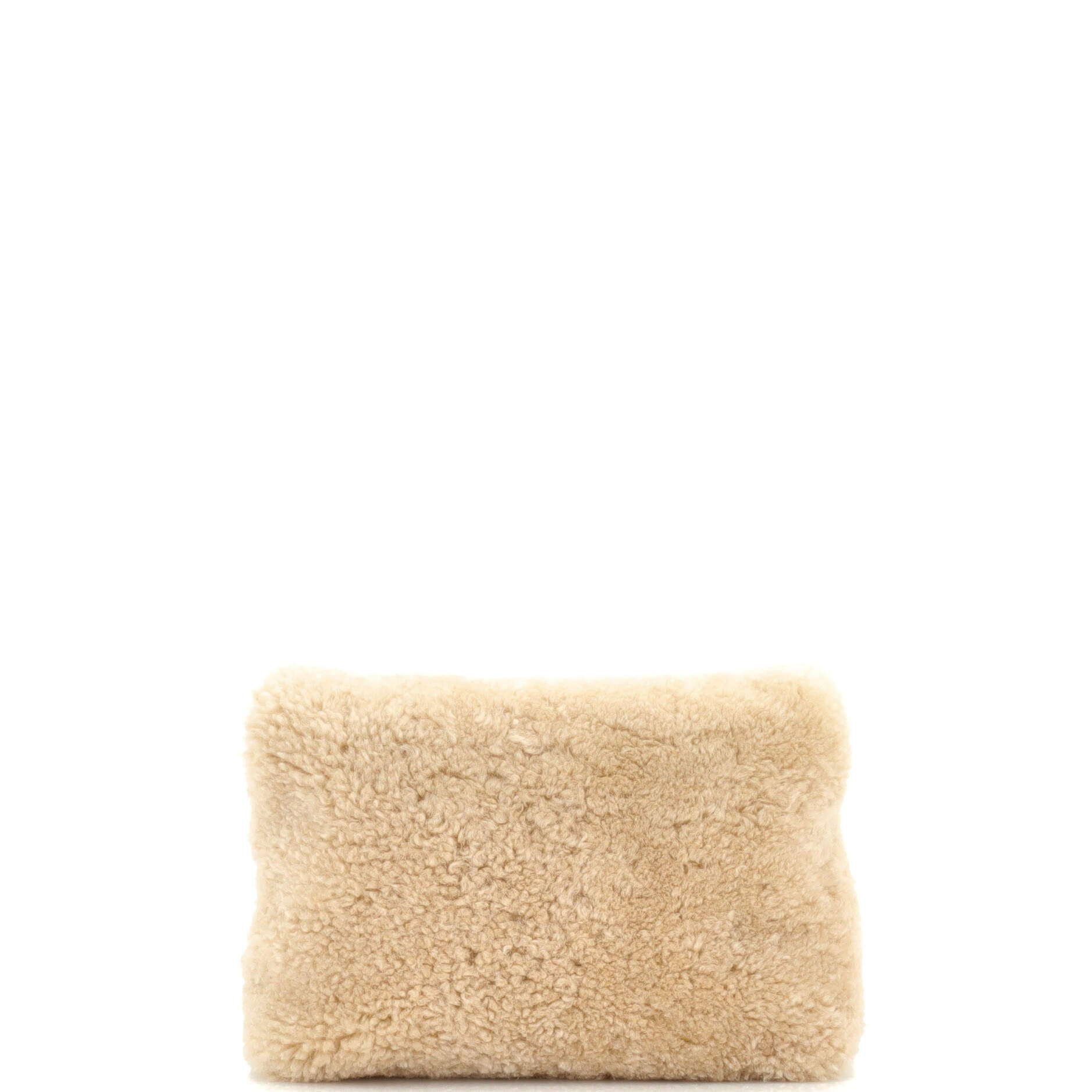 LouLou Puffer Clutch Matelasse Chevron Shearling Small