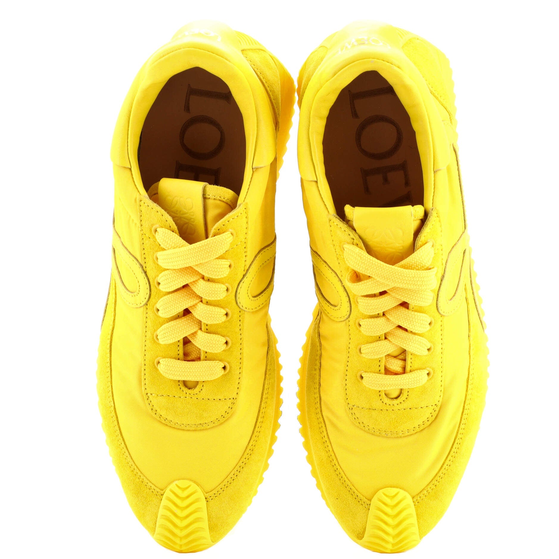 Men's Flow Runner Sneakers Nylon with Leather and Suede