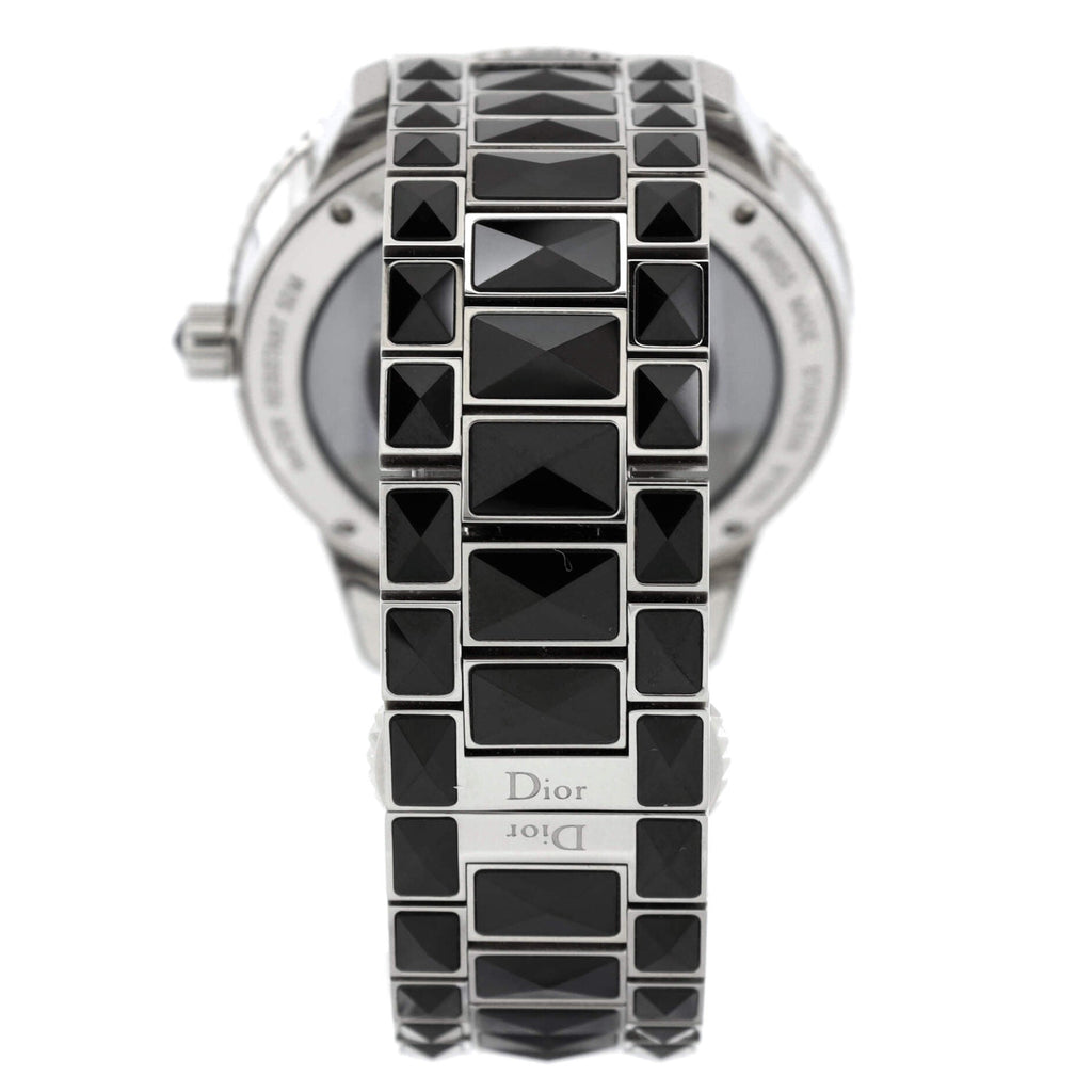 Christal Automatic Watch Ceramic and Stainless Steel with Diamond Bezel and Dial 42