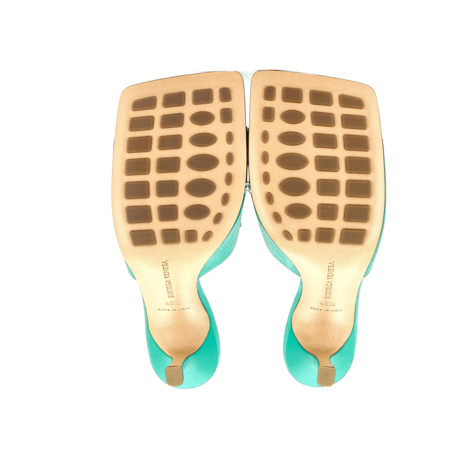 Women's Stretch Mule Heeled Sandals Leather
