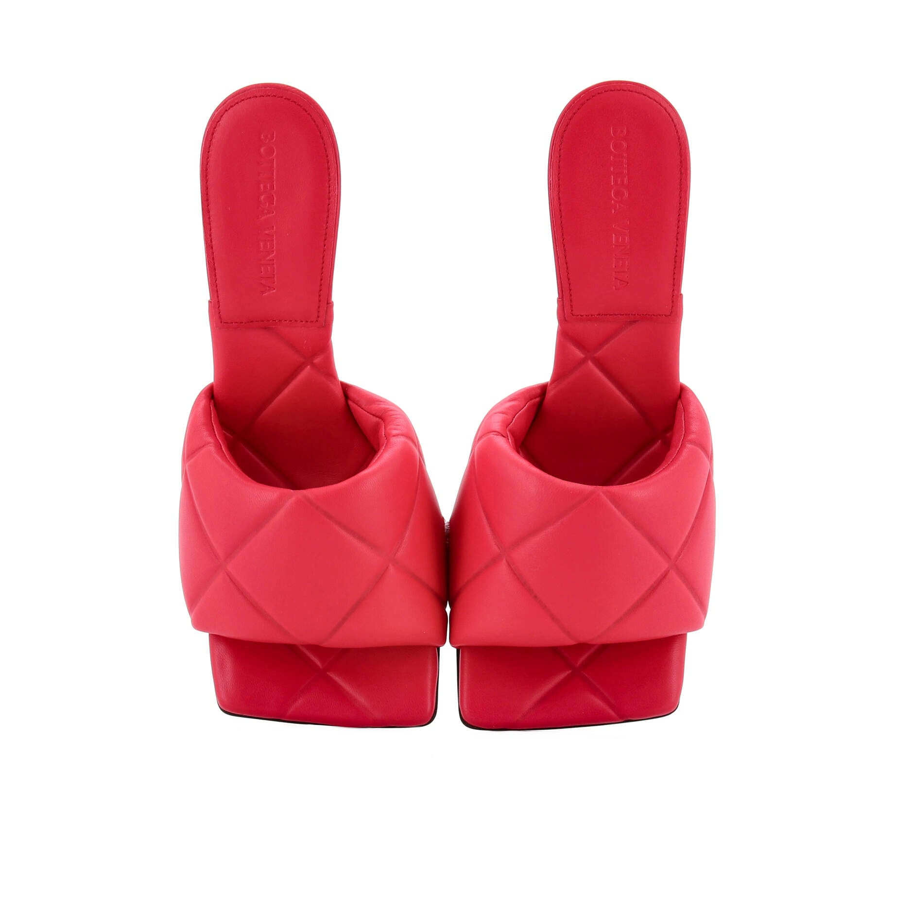 Women's The Padded Heeled Sandals Quilted Leather