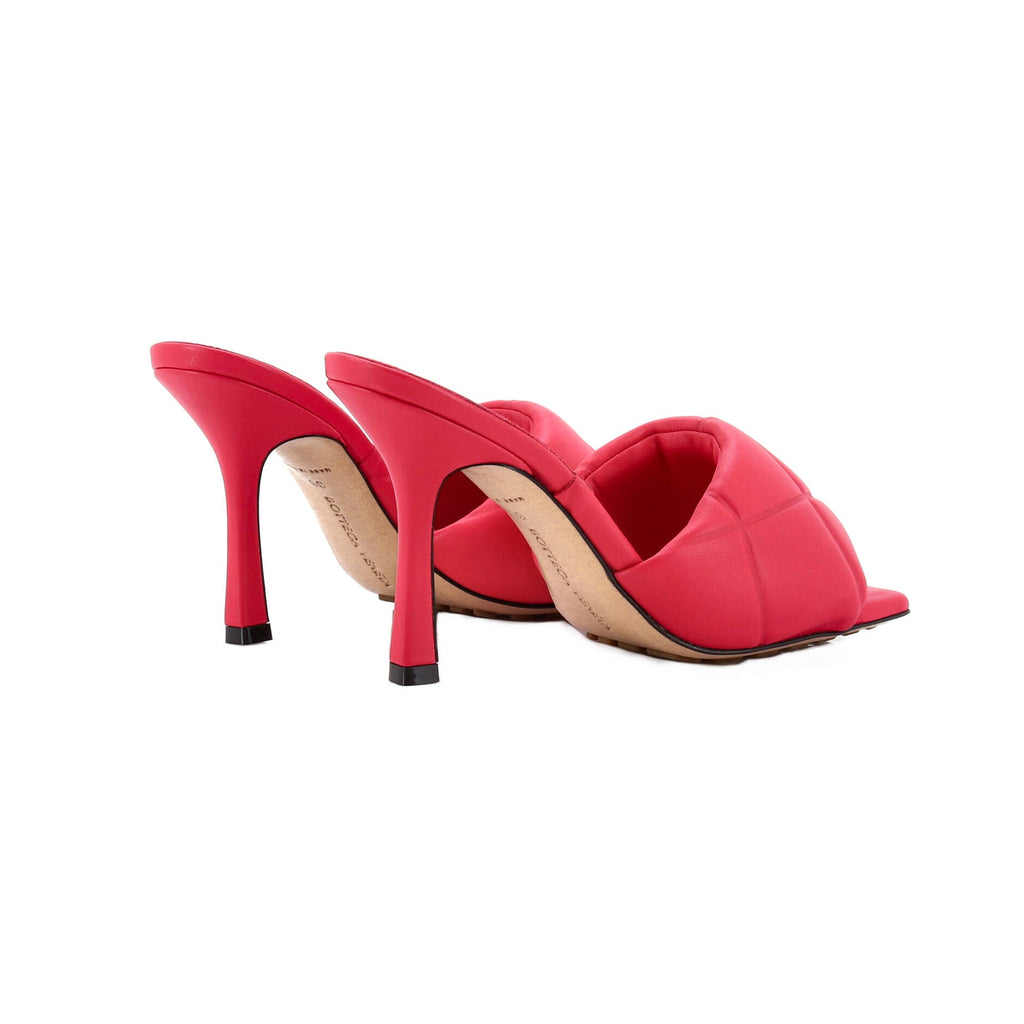 Women's The Padded Heeled Sandals Quilted Leather
