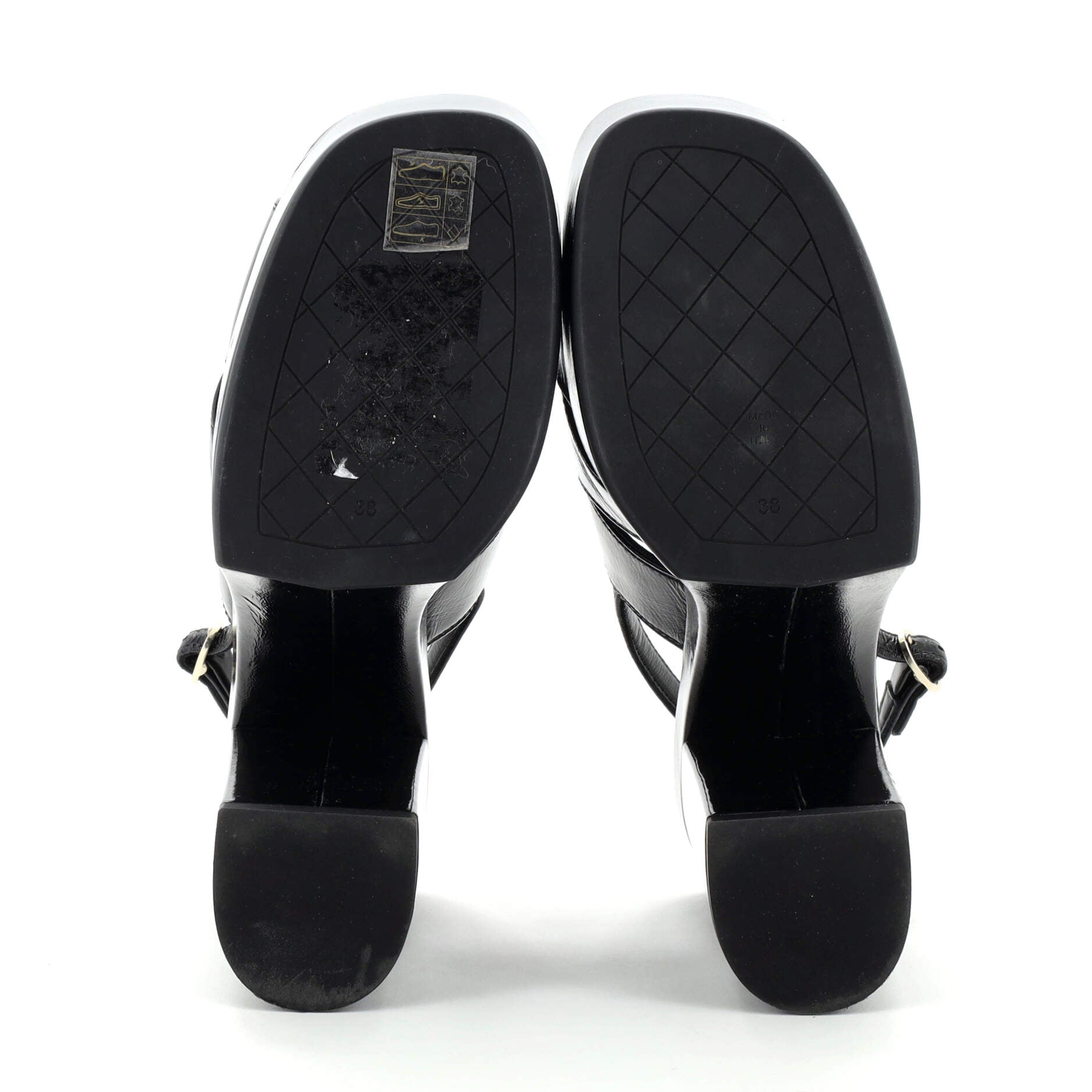Women's Slingback Platform Sandals Patent