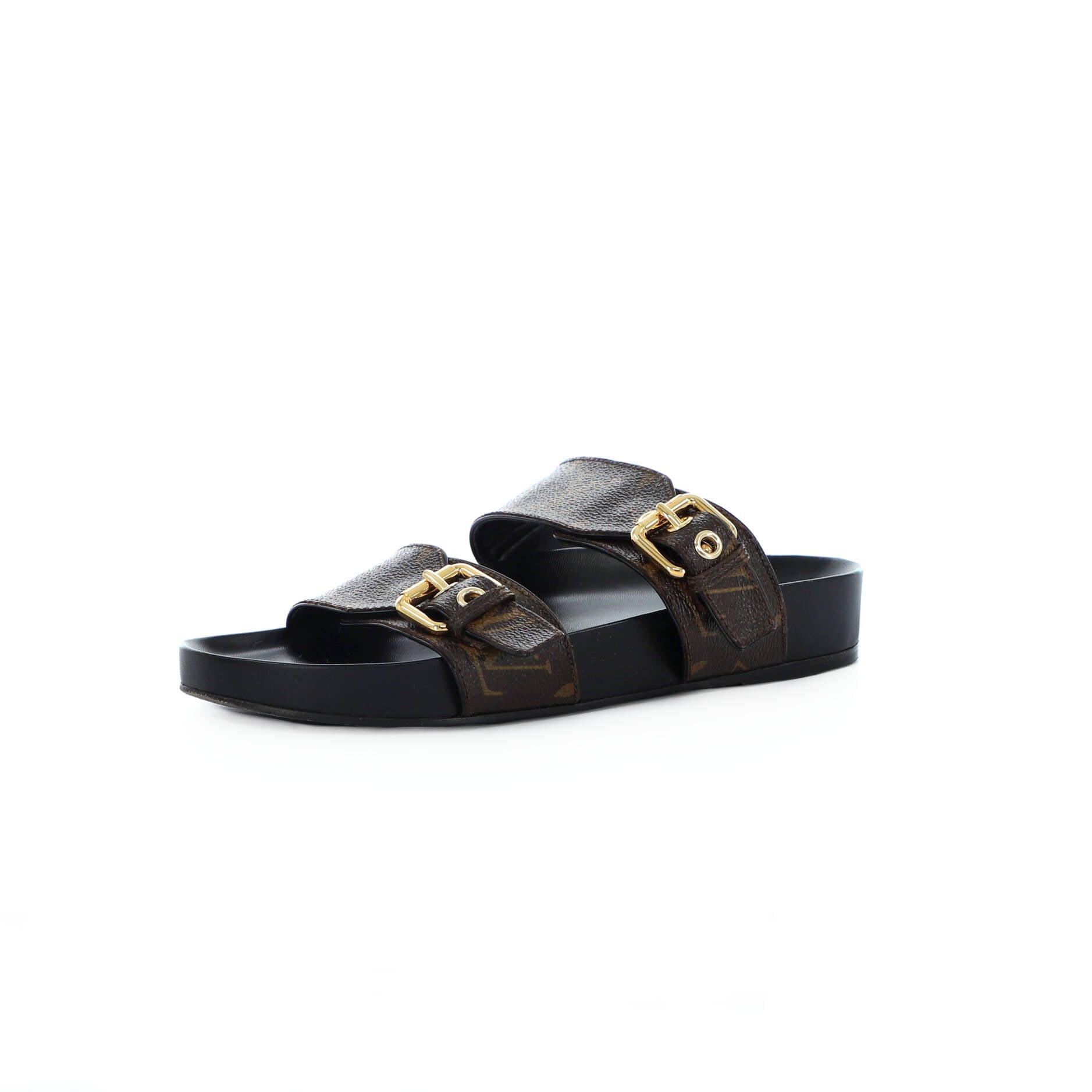 Women's Bom Dia Flat Mules Monogram Canvas