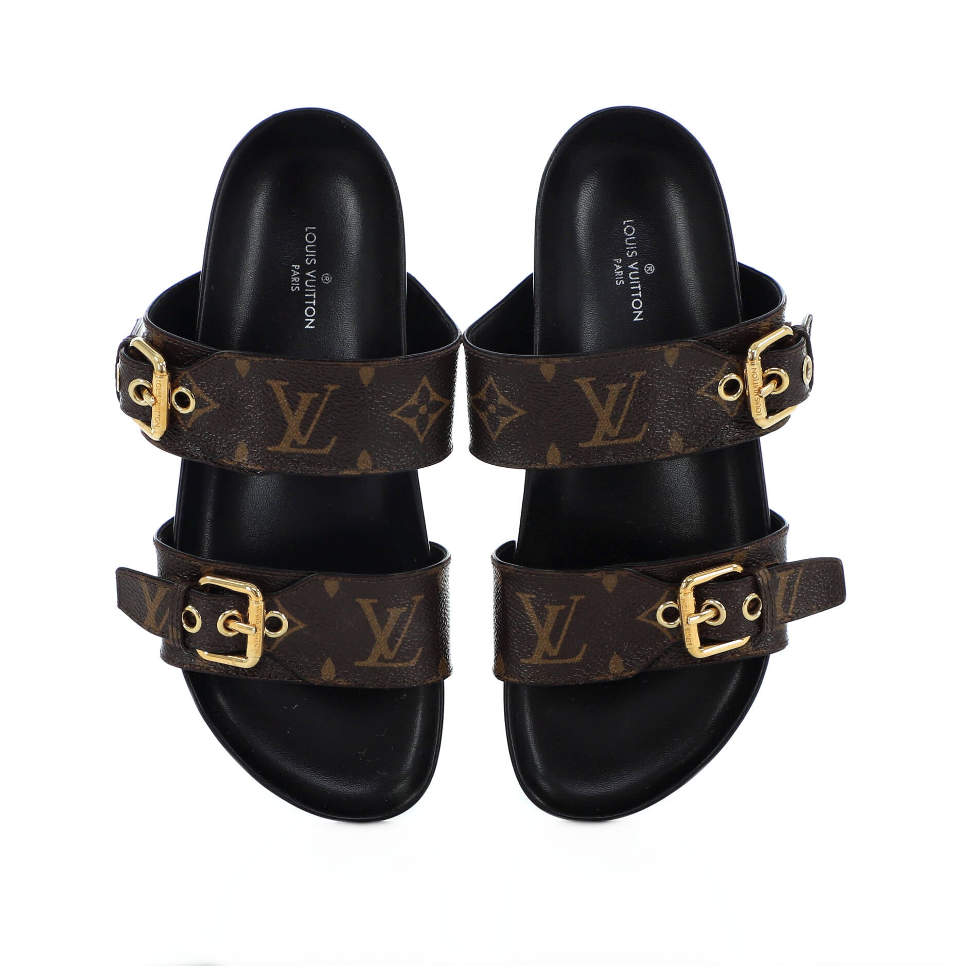 Women's Bom Dia Flat Mules Monogram Canvas