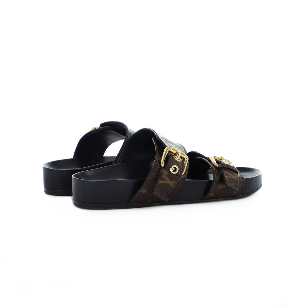 Women's Bom Dia Flat Mules Monogram Canvas