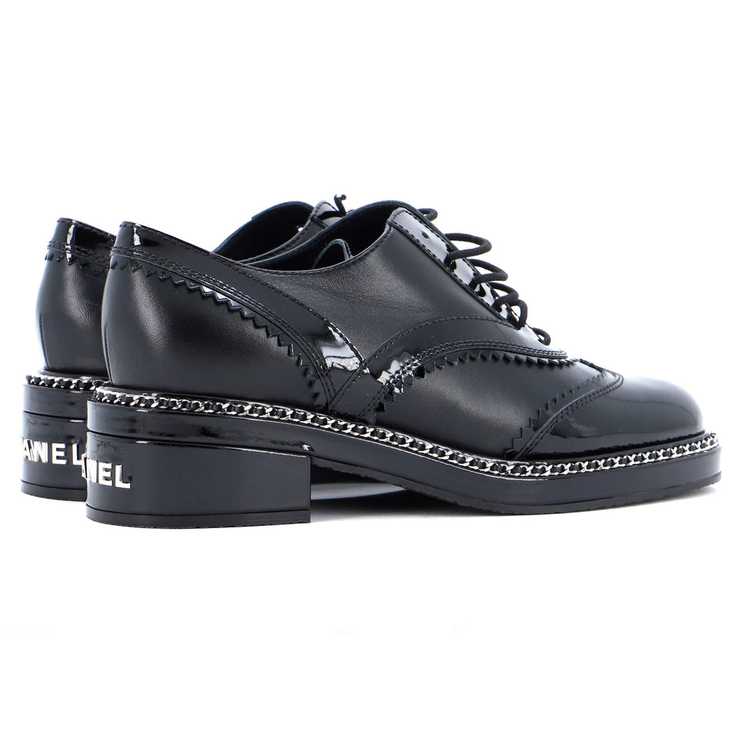 Women's CC Chain Around Oxfords Patent and Leather