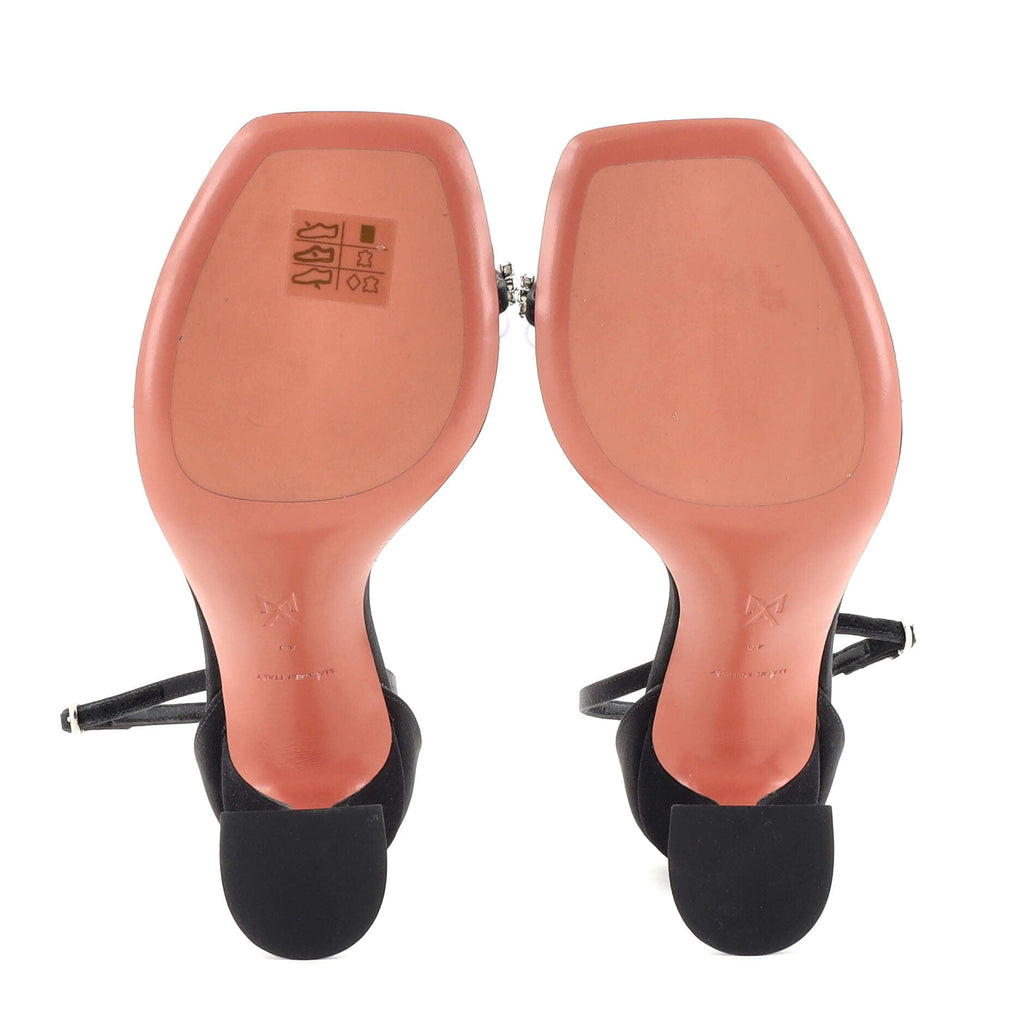 Women's Daisy Ankle Strap Sandals Satin with PVC 95