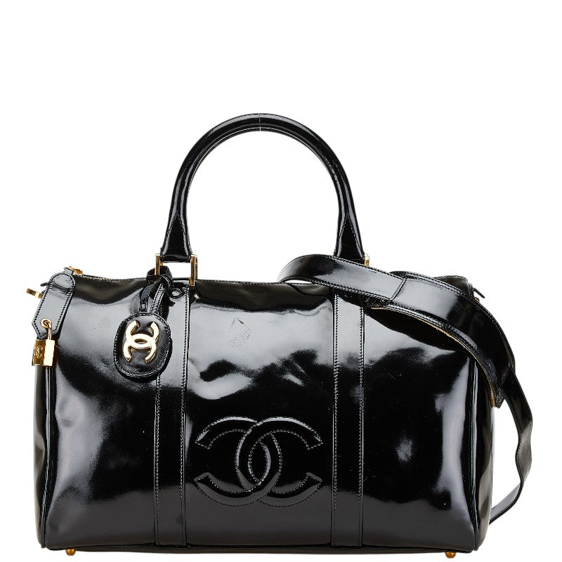 Chanel Coco Mark Patent Leather 2way Bag