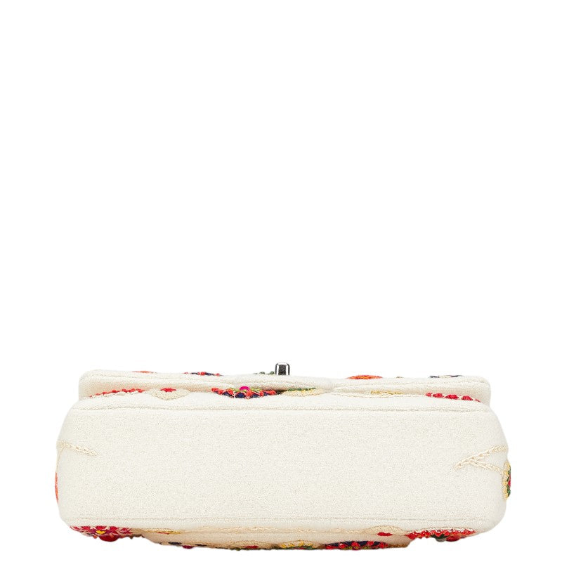 Chanel Coco Mark Double Flap Matelassé Cotton 2way Bag