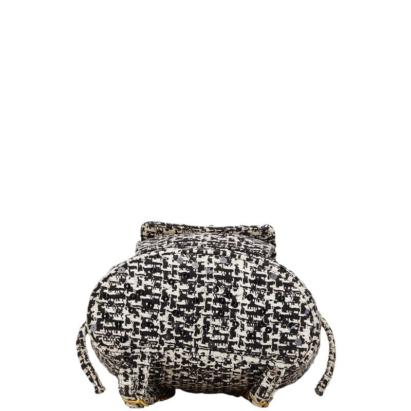 Chanel Coco Mark Matelassé Tweed Backpack