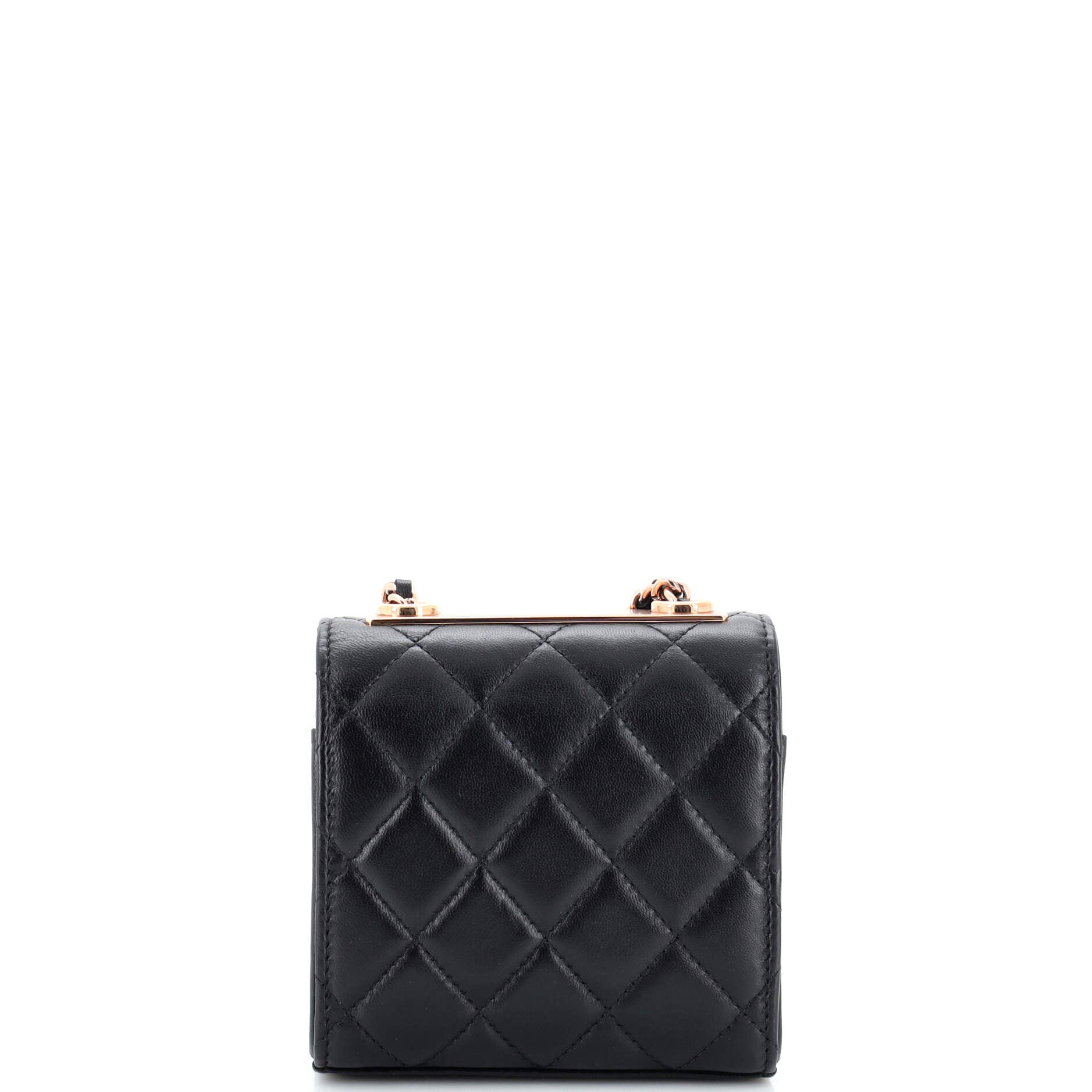 Trendy CC Clutch with Chain Quilted Lambskin Small