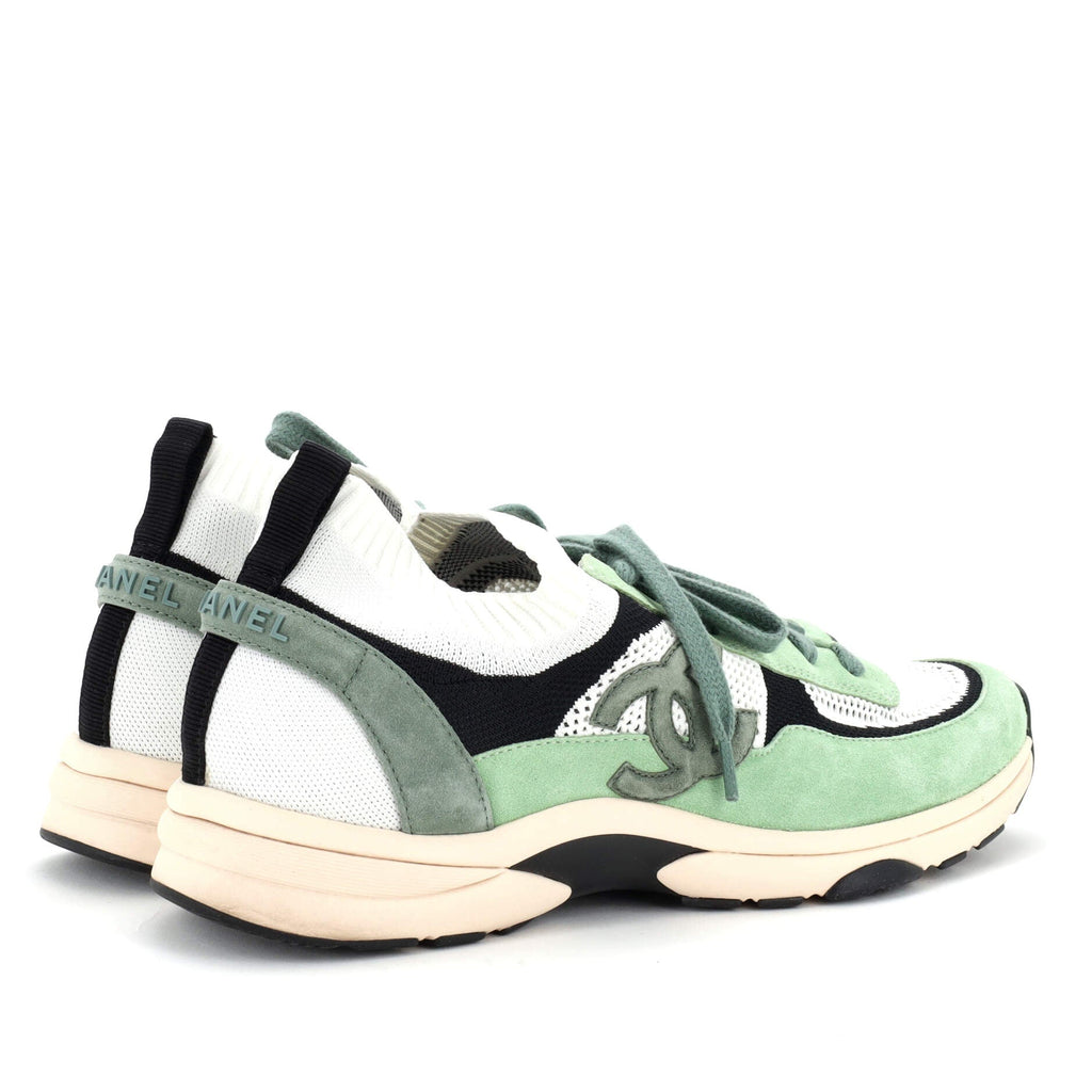 Men's CC Low-Top Sneakers Suede and Mesh