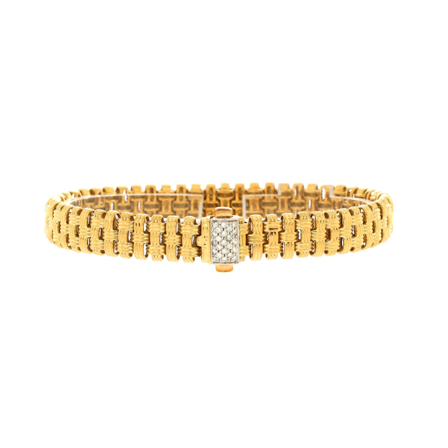 Appassionata 3 Row Bracelet 18K Yellow Gold with Diamonds