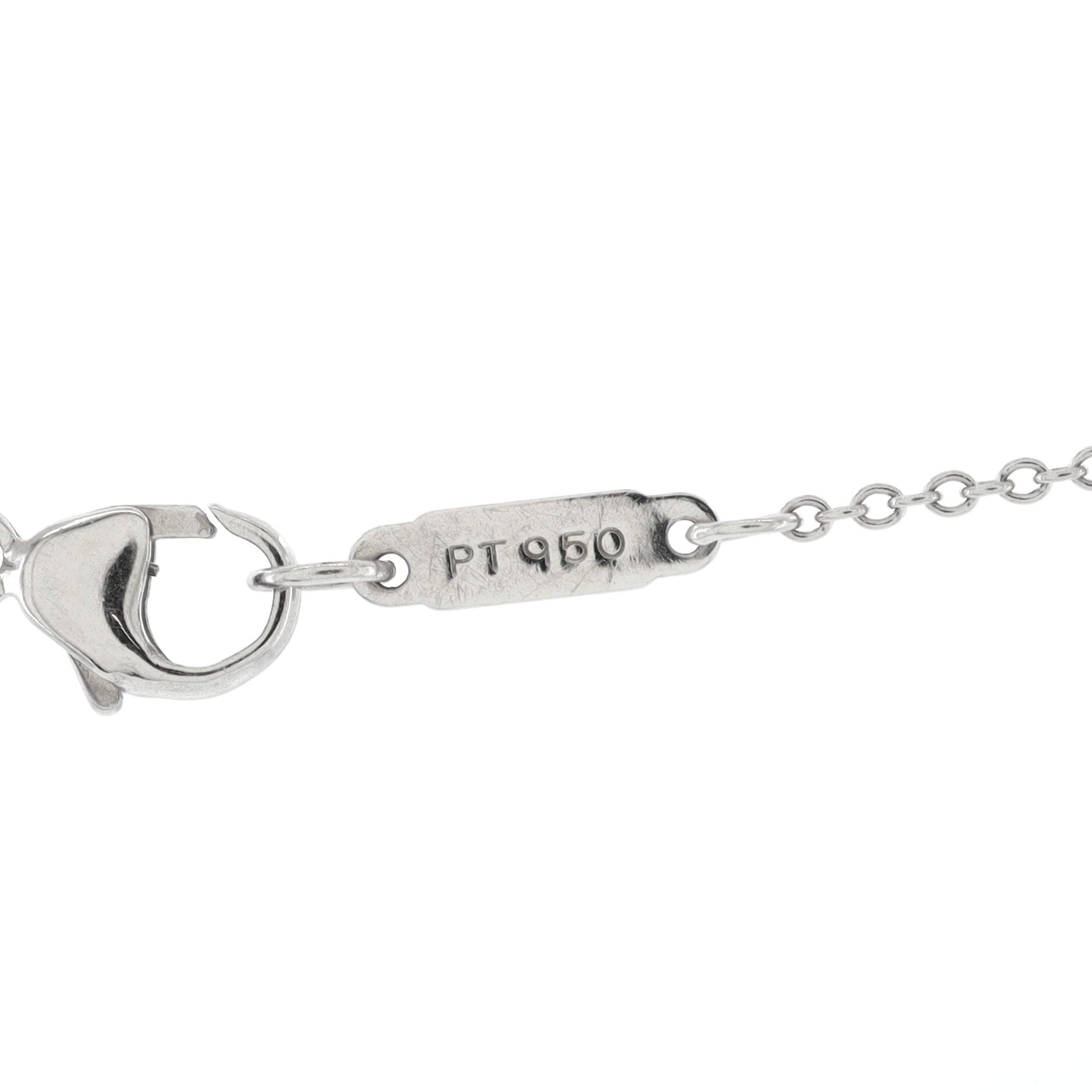 Jazz Graduated Double Drop Pendant Necklace Platinum and Diamonds
