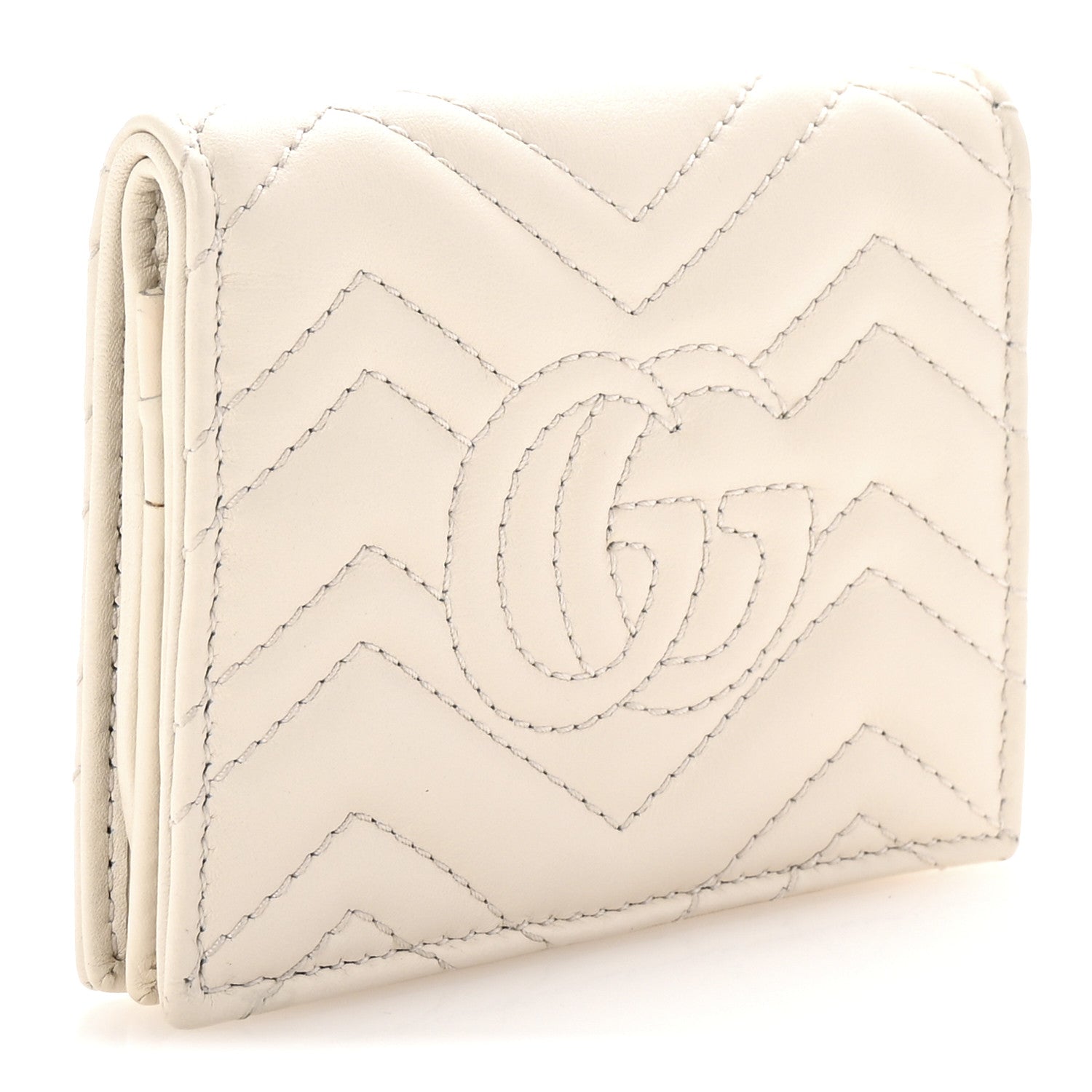 Calfskin Matelasse GG Marmont  Case White