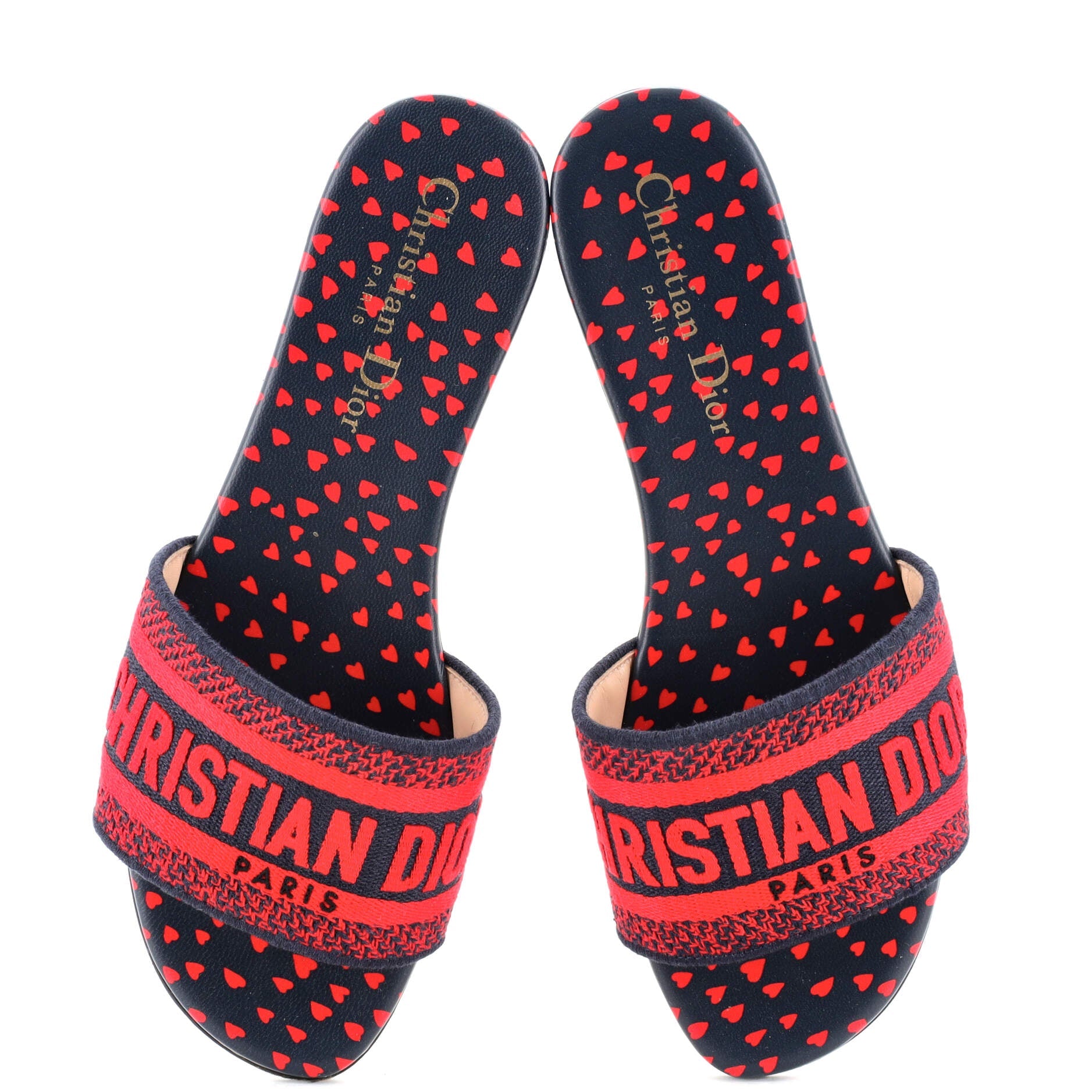 Women's Dway Flat Sandals Embroidered Canvas
